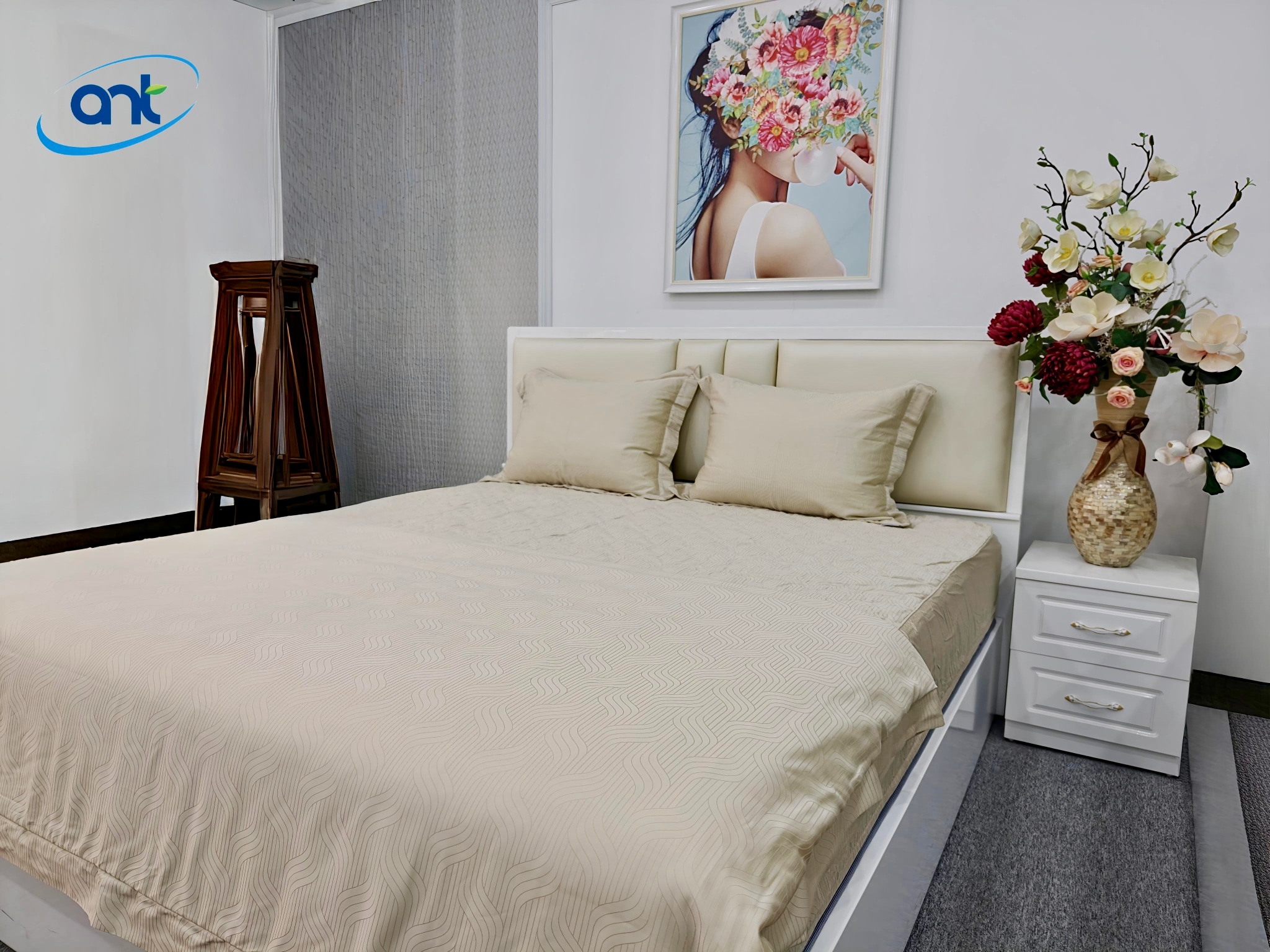 Bộ Chăn Ga Gối Ogarnic Tơ Tằm JQ14