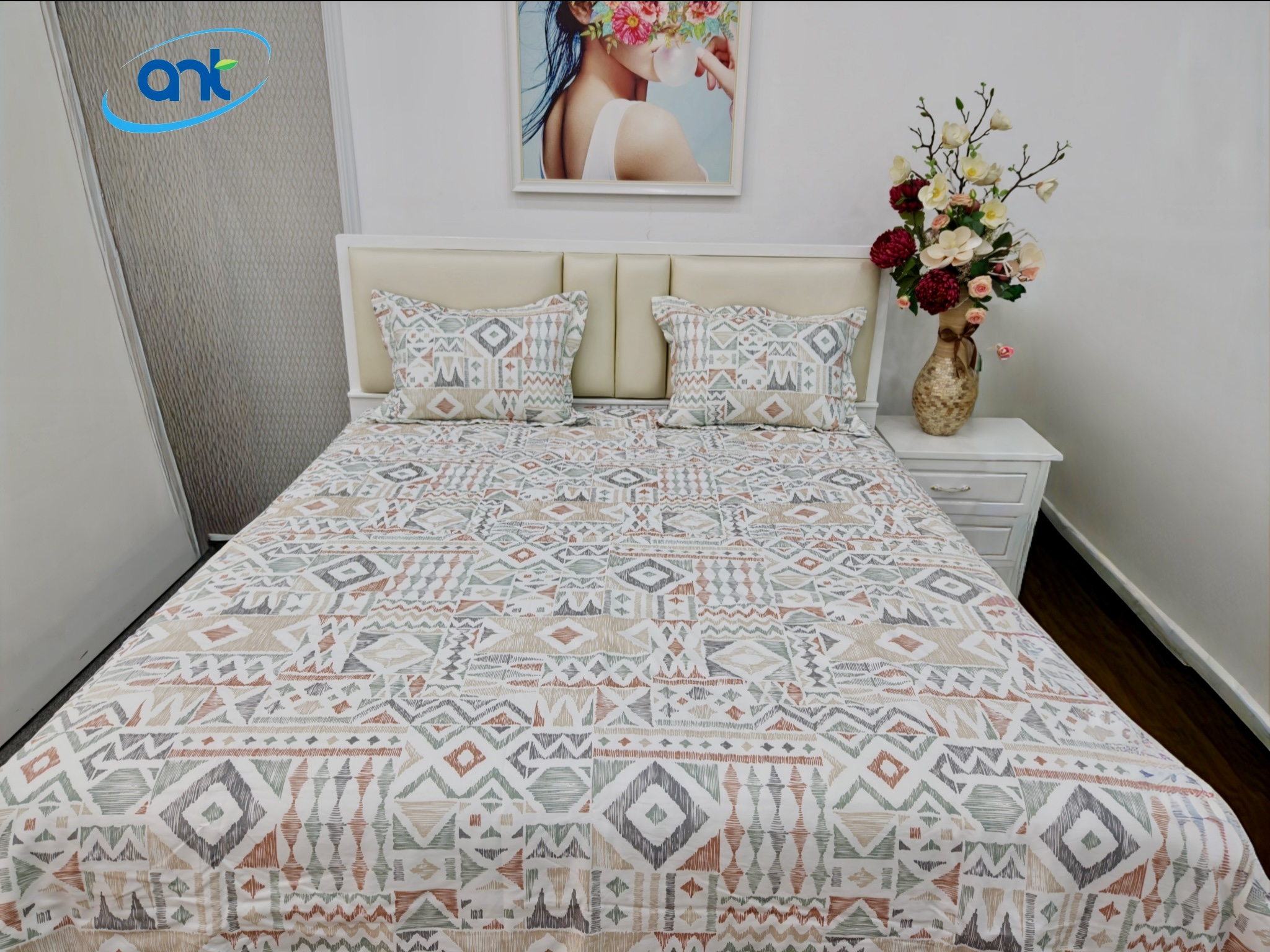 Bộ Chăn Ga Gối Tencel Bambo TCF17