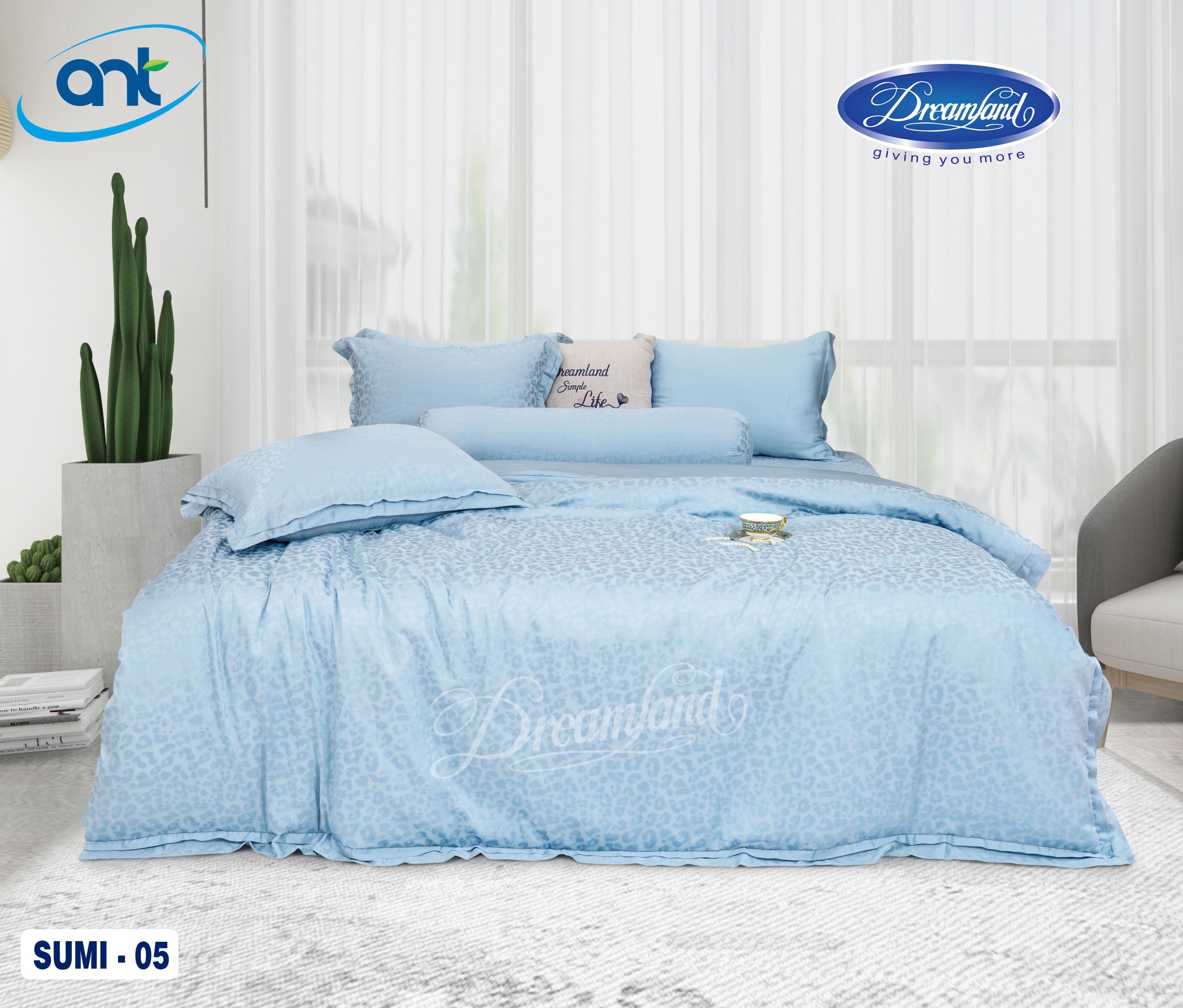 Bộ Chăn Ga Gối Tencel Lụa Jacquar SUMI05