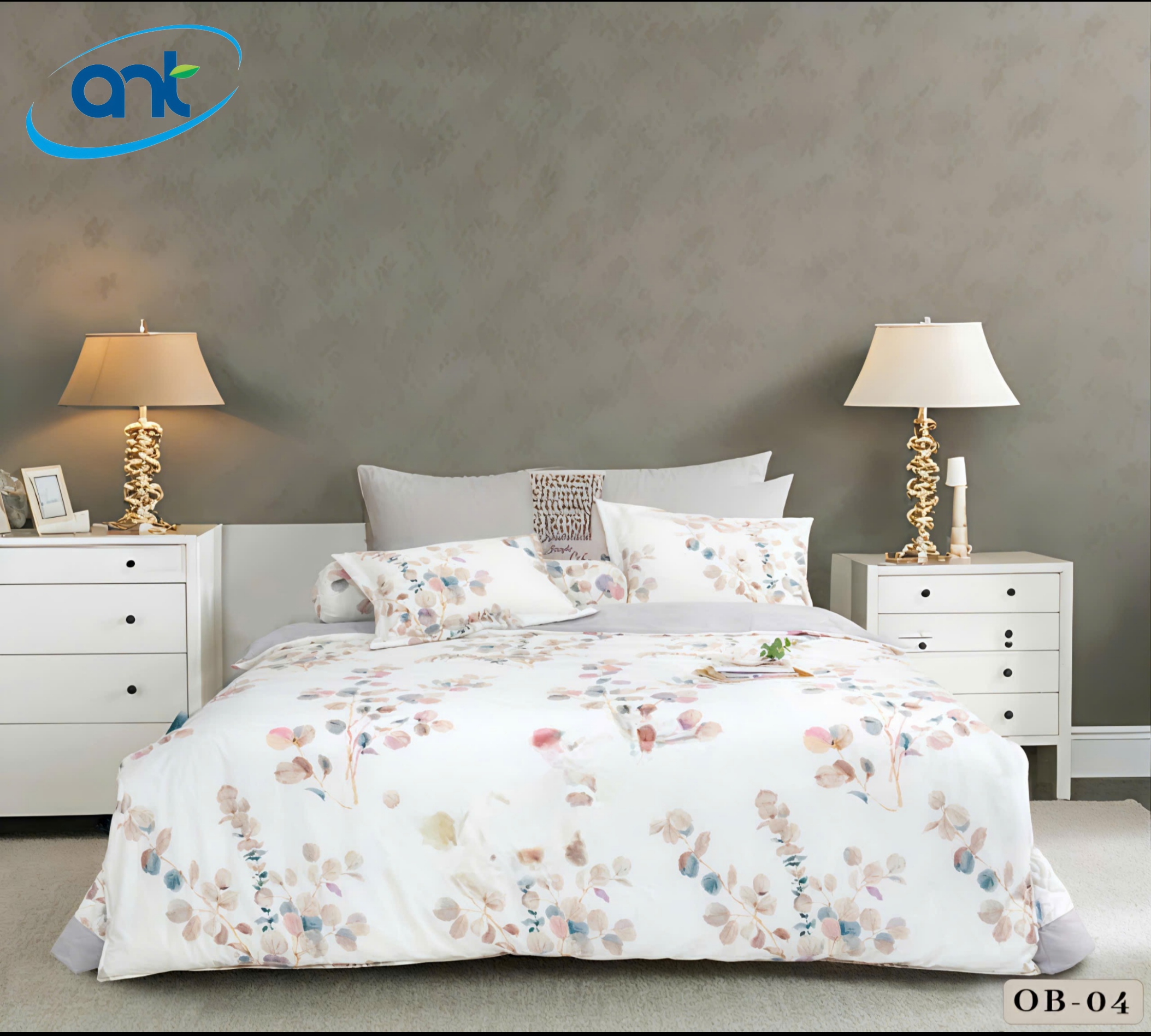 Bộ Chăn Ga Gối Tencel Bambo OB04