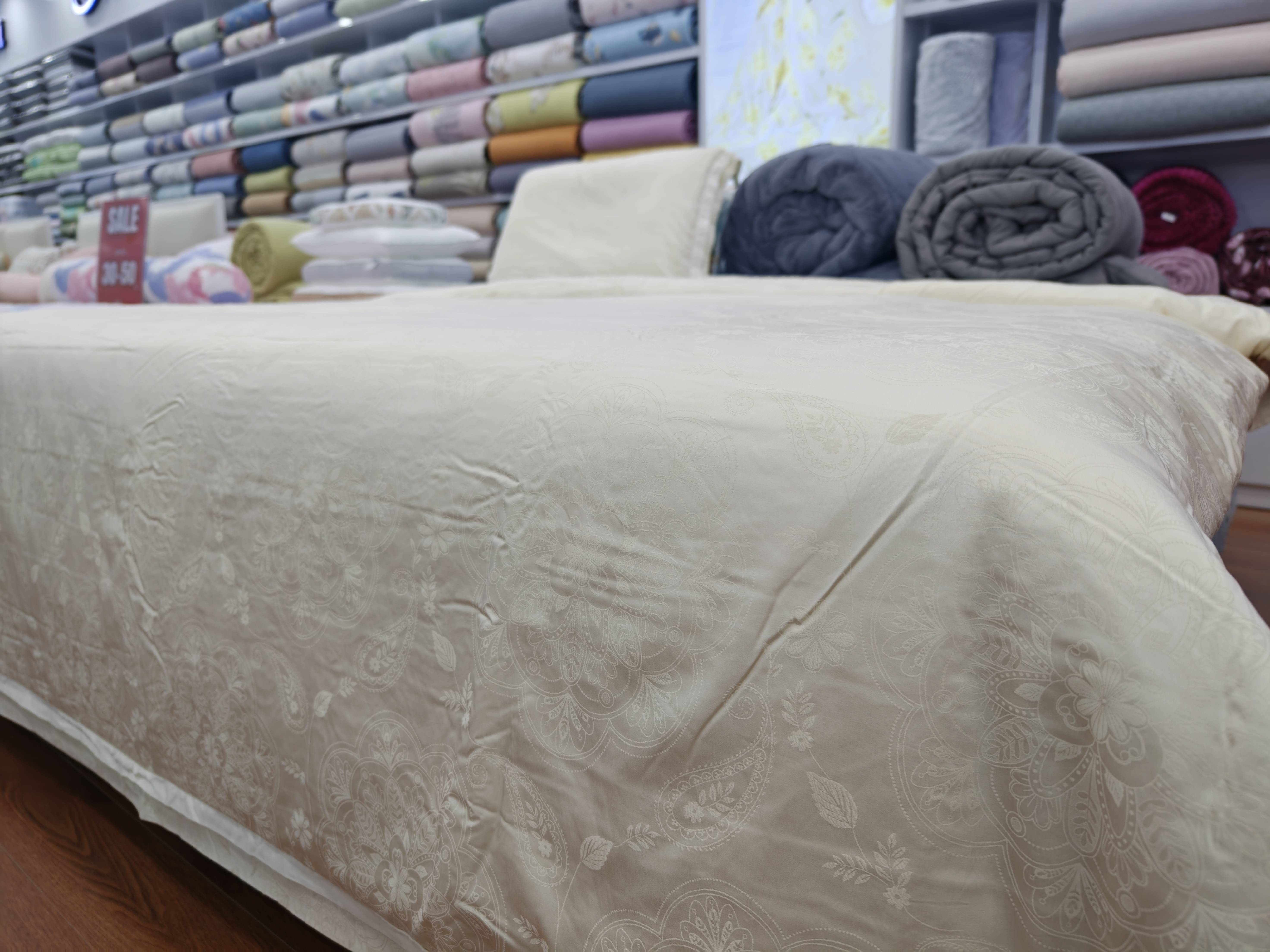 Bộ Chăn Ga Gối Tơ Tằm Cao Cấp HJ13