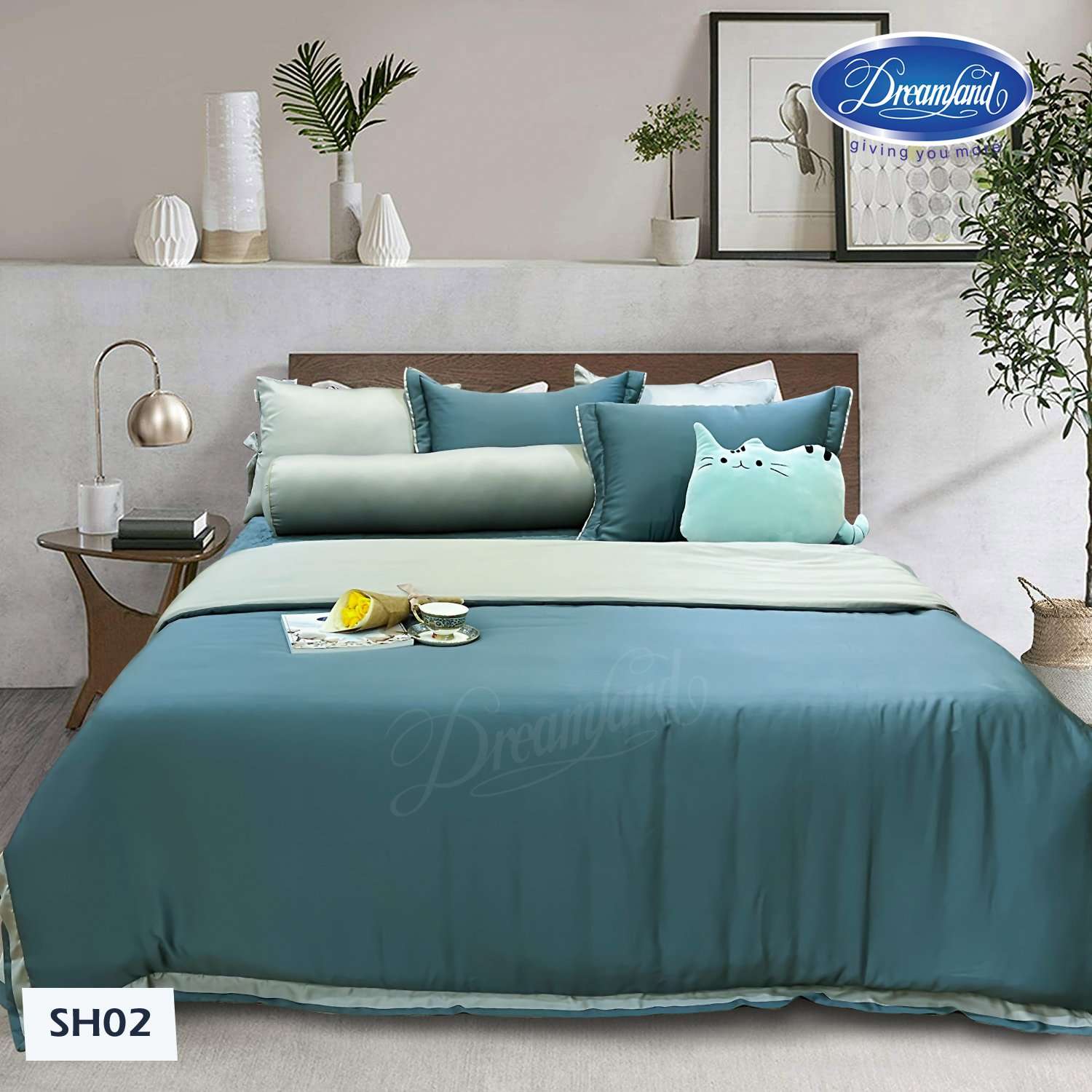 Bộ Chăn Ga Gối Tencel Hoàng Gia SH02