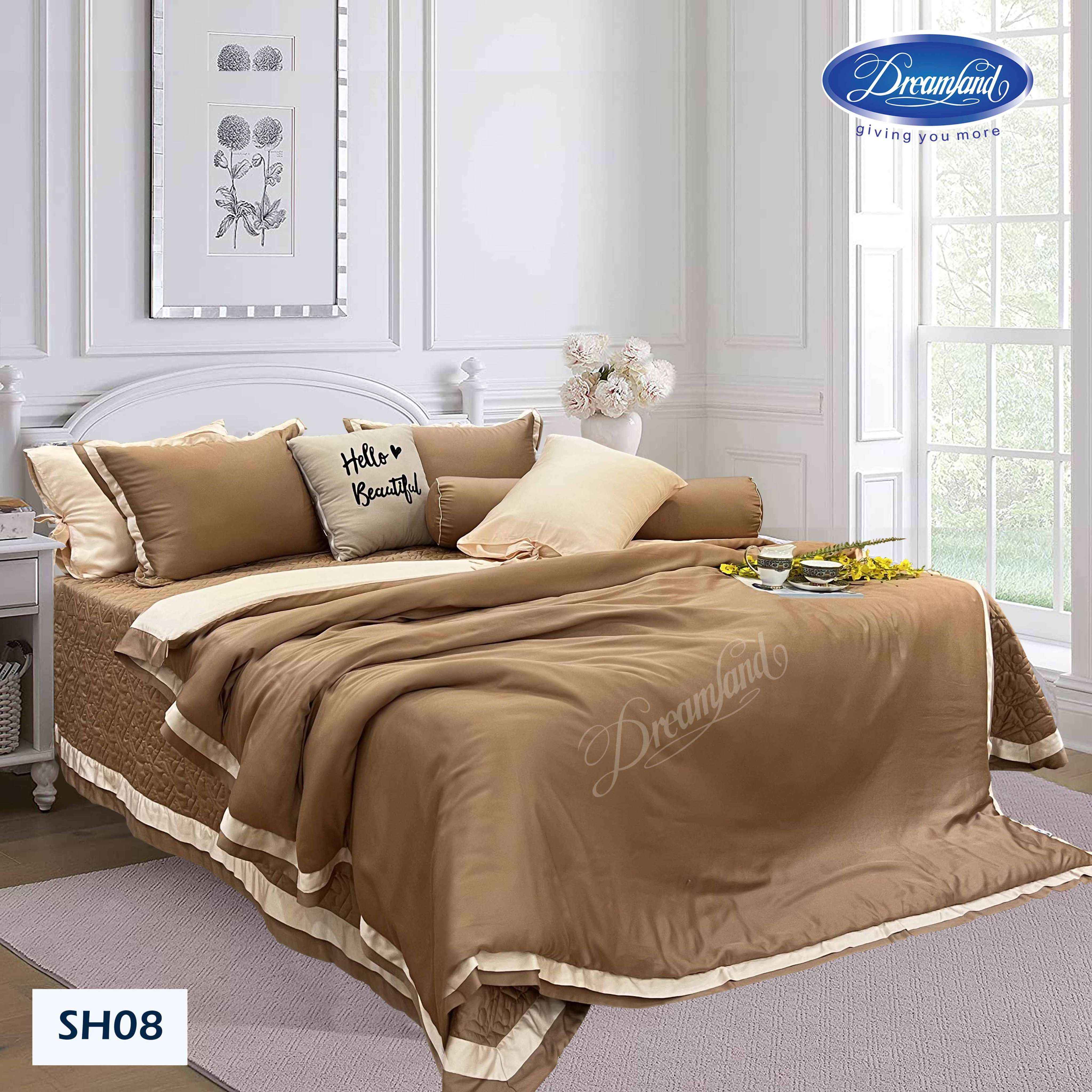 Bộ Chăn Ga Gối Tencel Hoàng Gia SH08