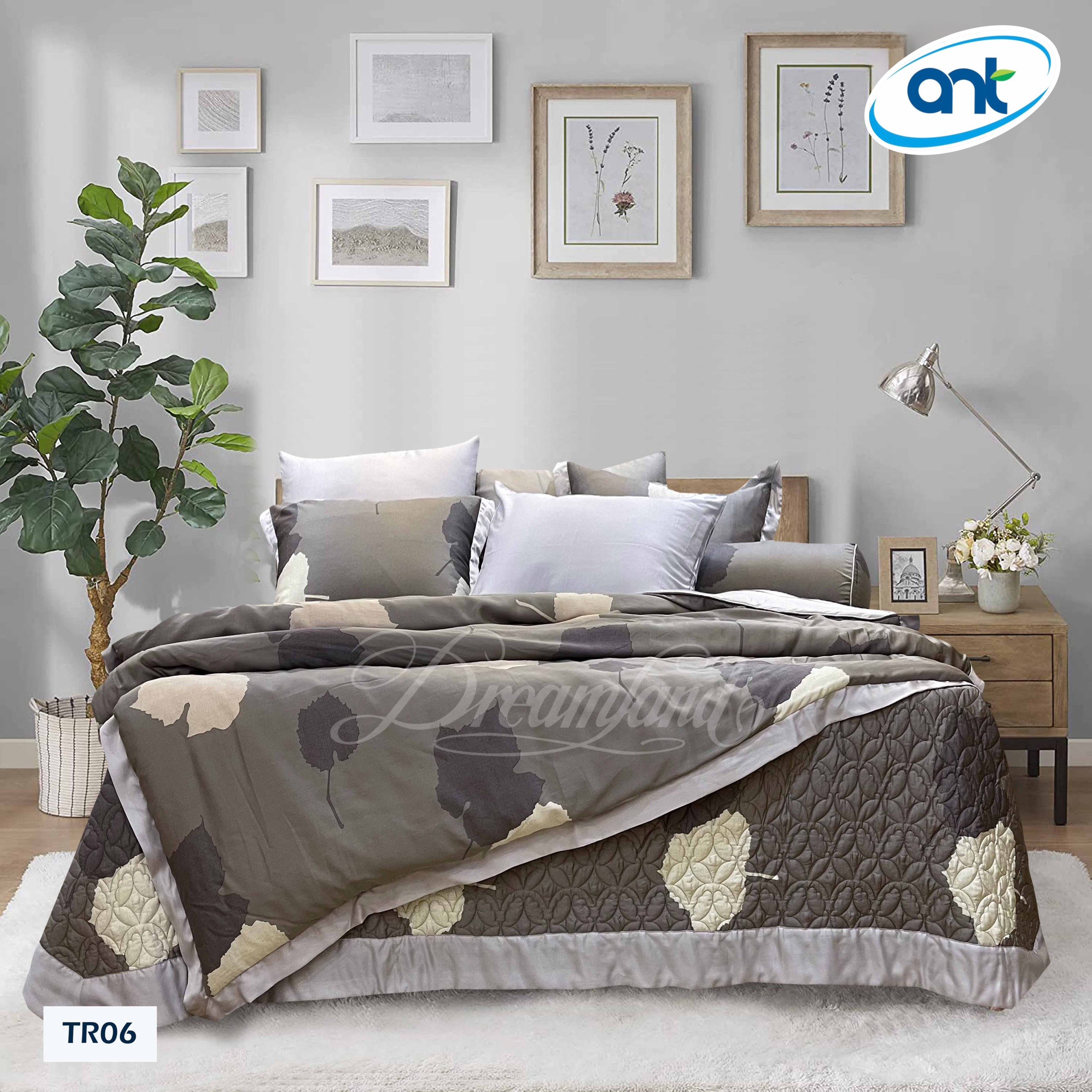 Bộ Chăn Ga Gối Tencel Hoàng Gia H01