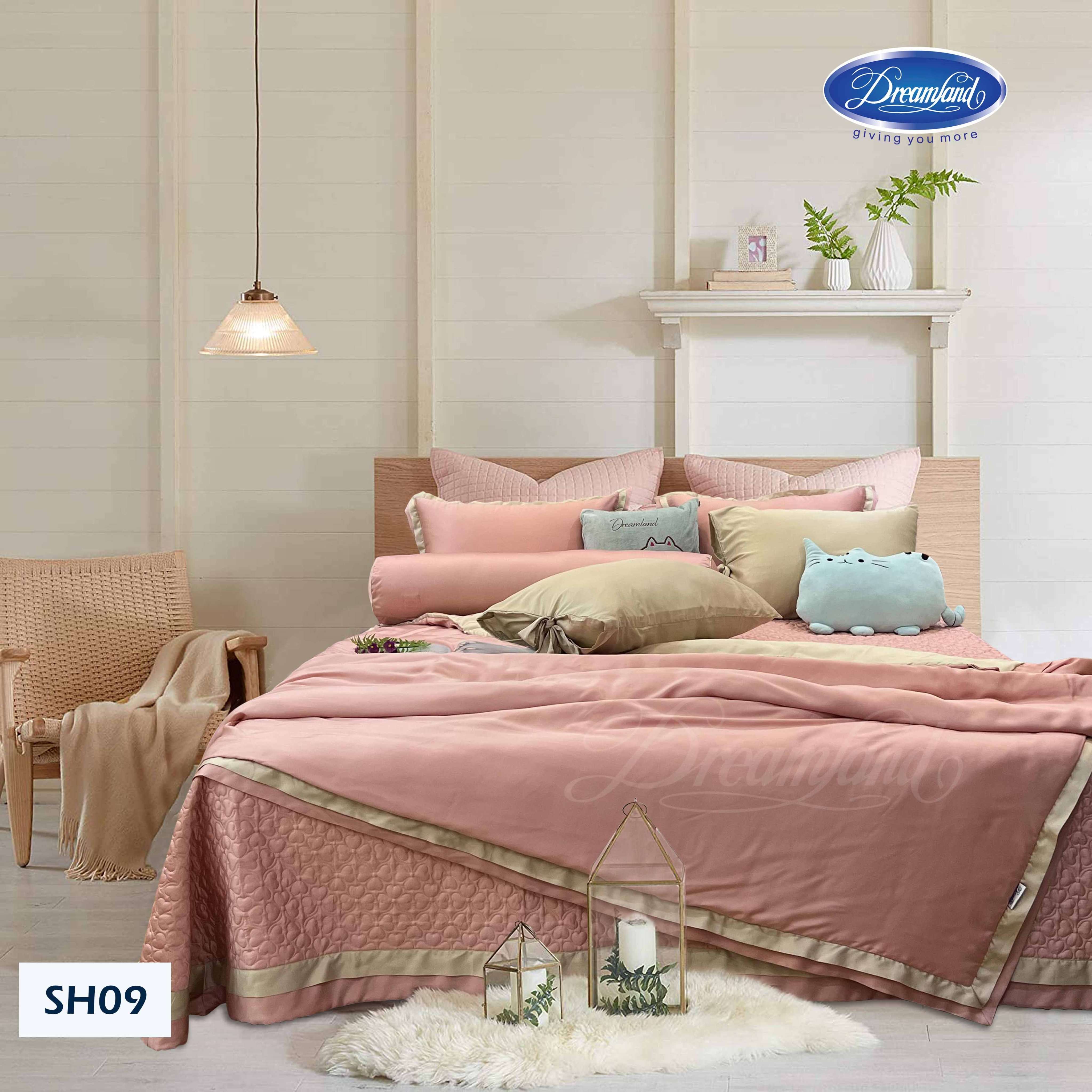 Bộ Chăn Ga Gối Tencel Hoàng Gia SH09