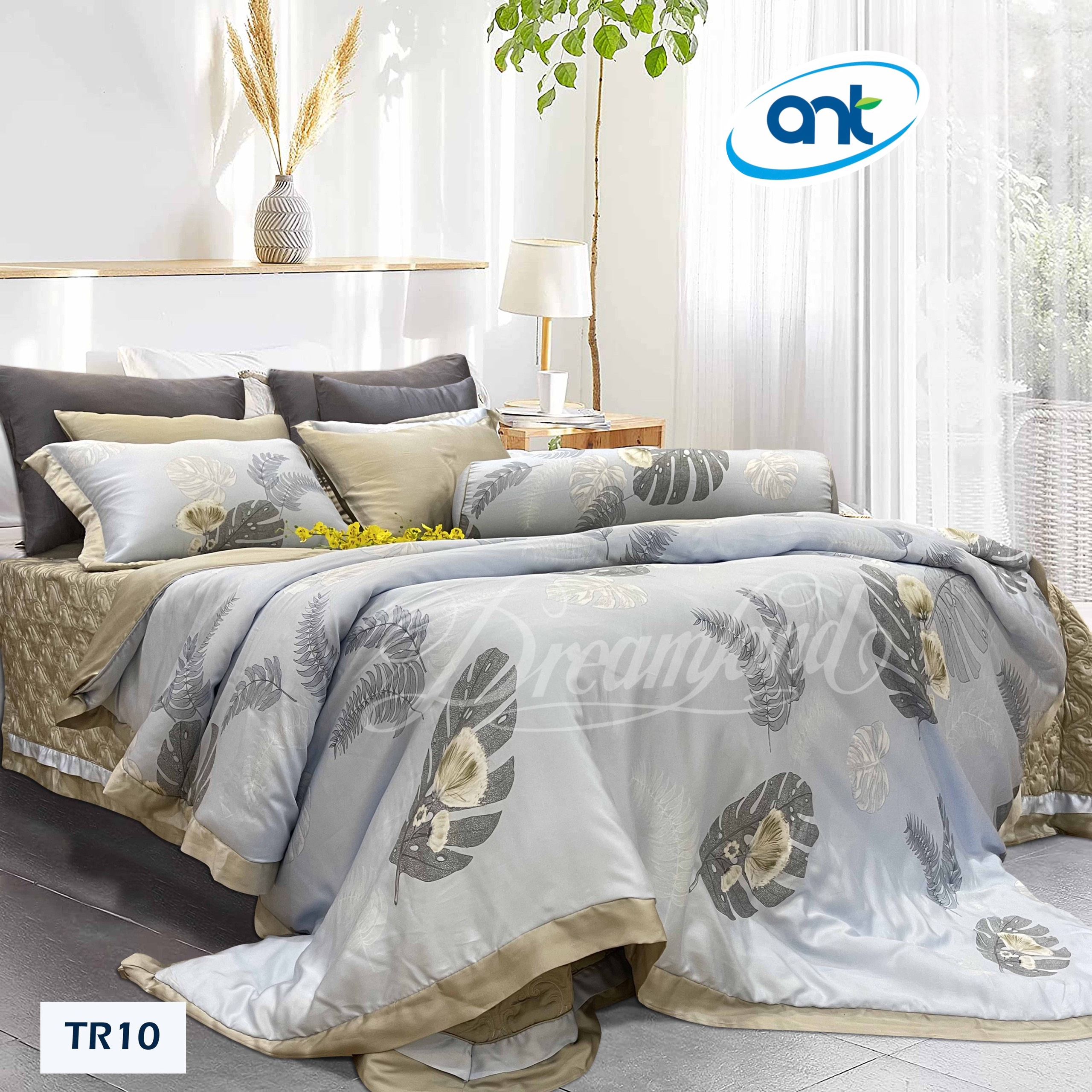 Bộ Chăn Ga Gối Tencel Hoàng Gia H10