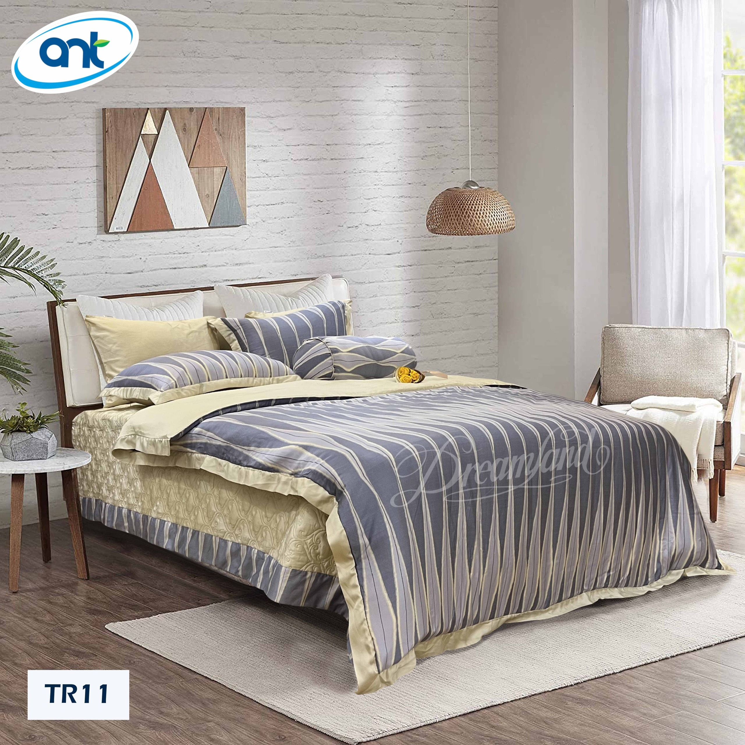 Bộ Chăn Ga Gối Tencel Hoàng Gia H11