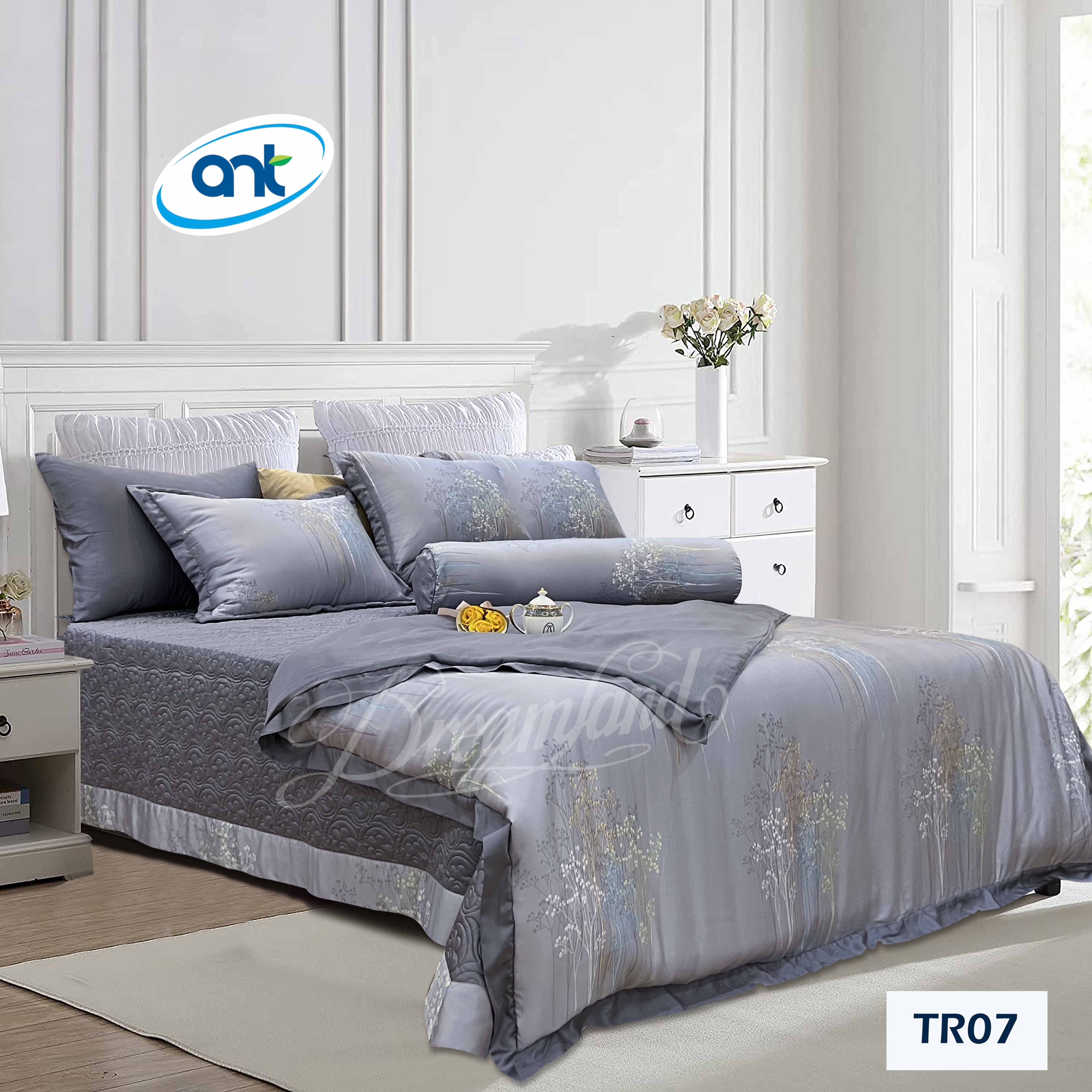 Bộ Chăn Ga Gối Tencel Hoàng Gia H05