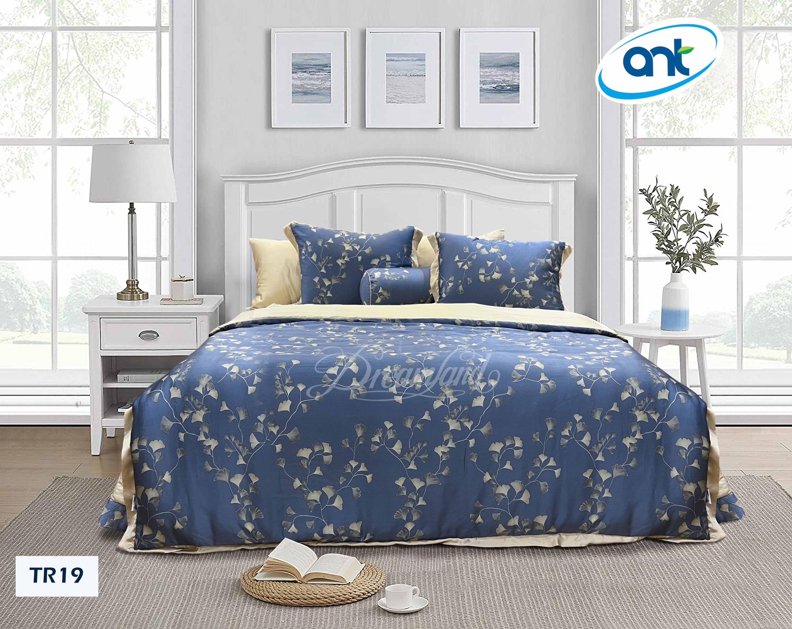 Bộ Chăn Ga Gối Tencel Hoàng Gia S19