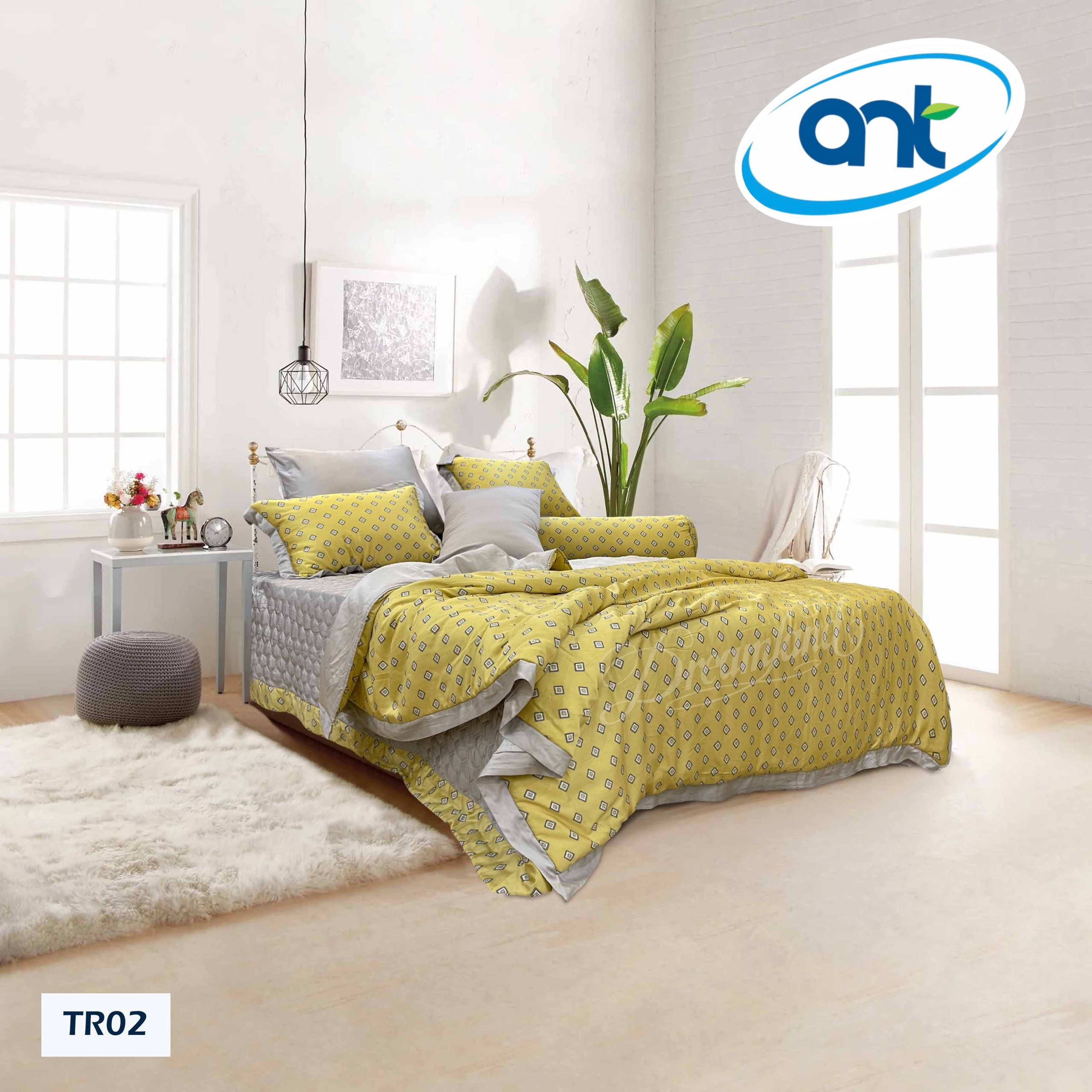 Bộ Chăn Ga Gối Tencel Hoàng Gia H07