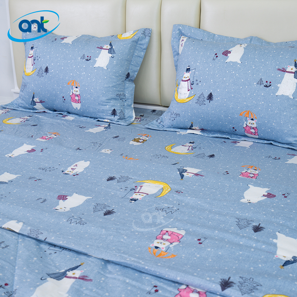 Bộ Chăn Ga Gối Modal Cotton MC34