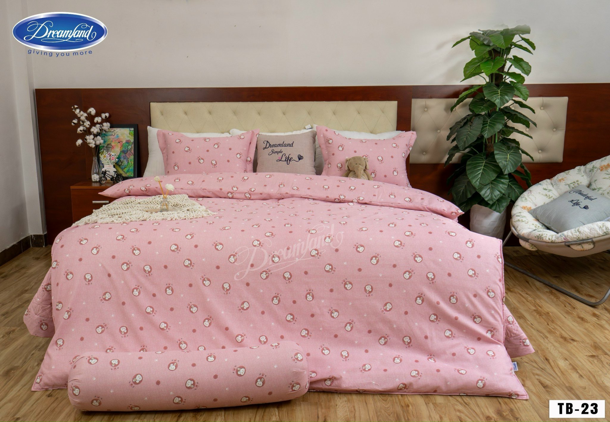 Bộ Chăn Ga Gối Tencel Bambo TB23