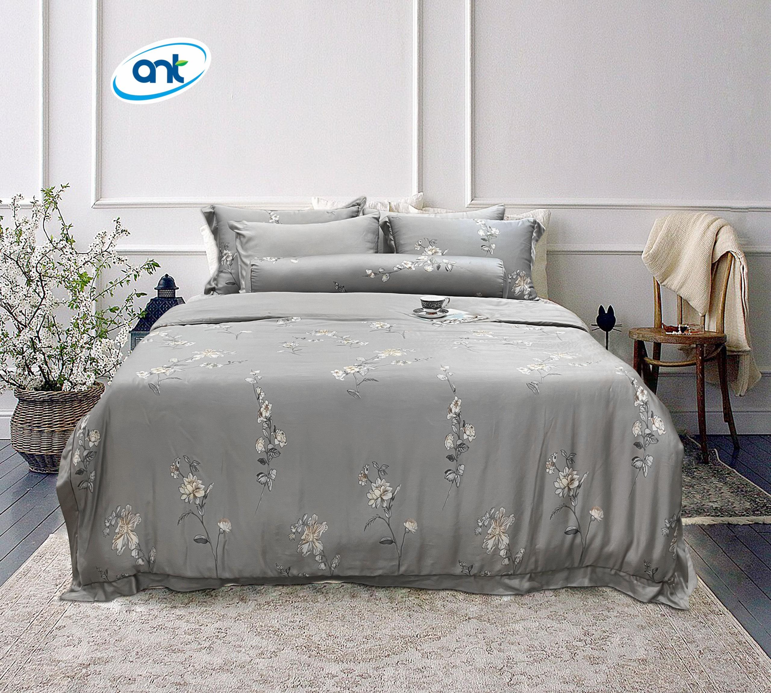 Bộ Chăn Ga Gối Tencel Hoàng Gia S18