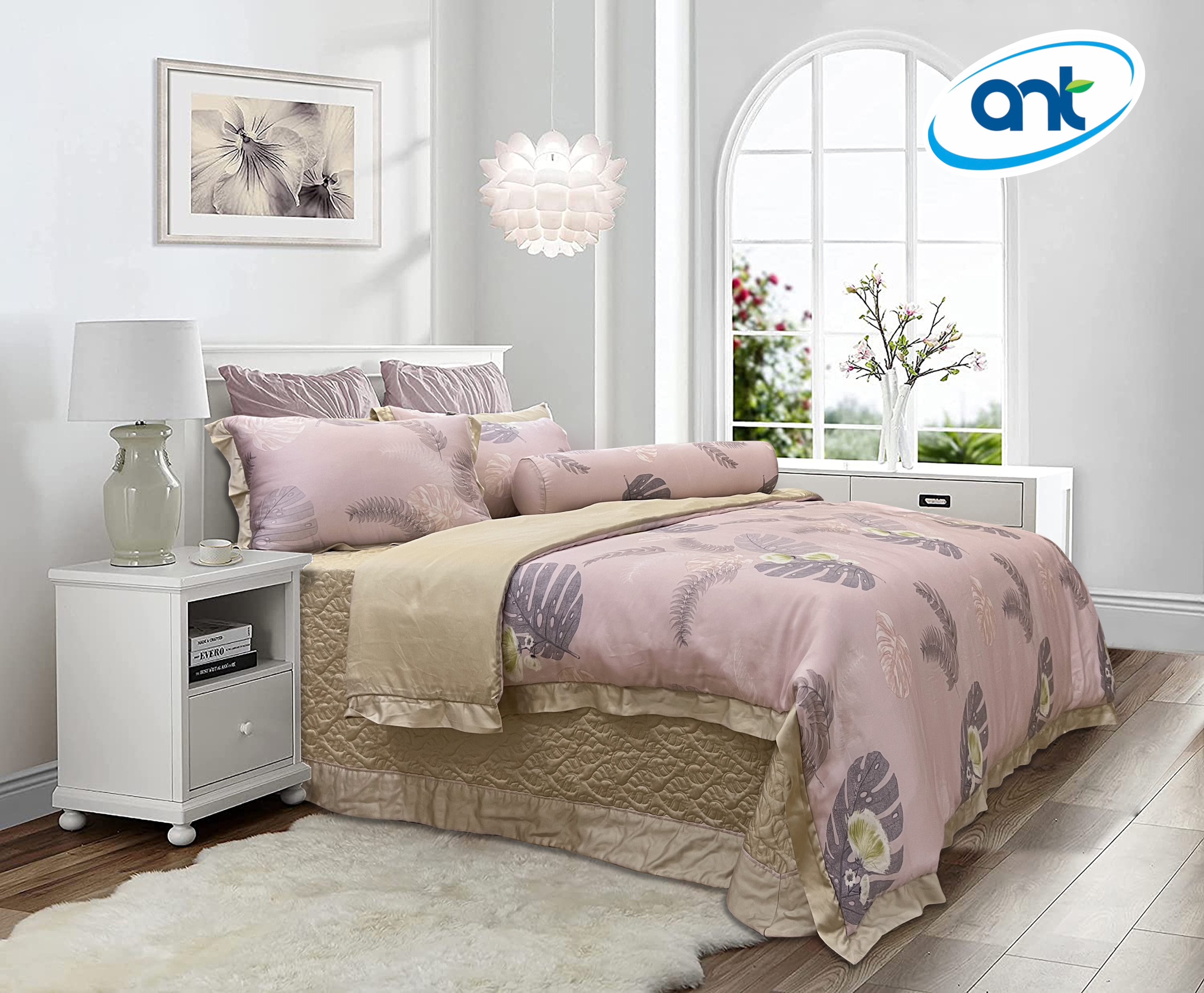 Bộ Chăn Ga Gối Tencel Hoàng Gia S21