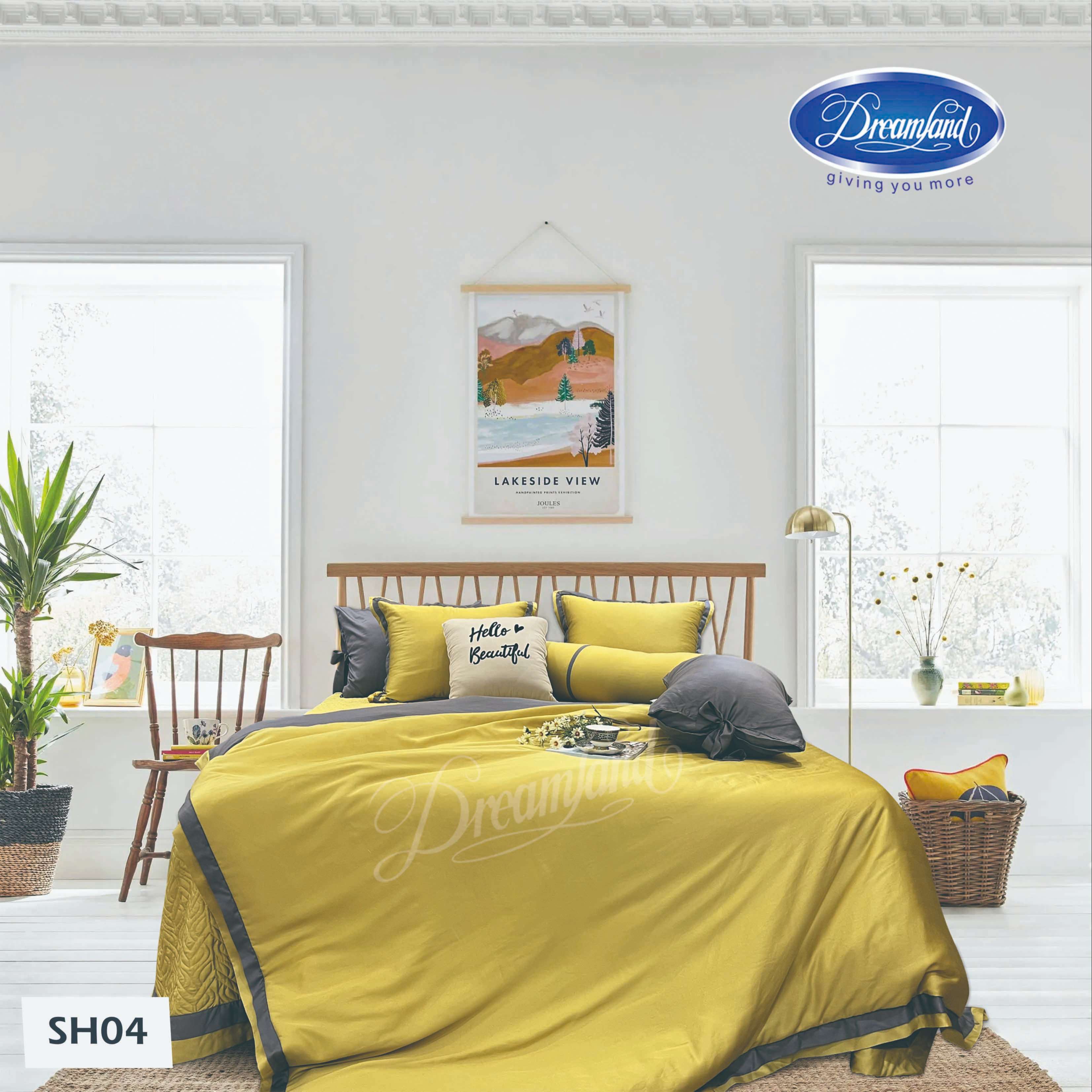 Bộ Chăn Ga Gối Tencel Hoàng Gia SH04