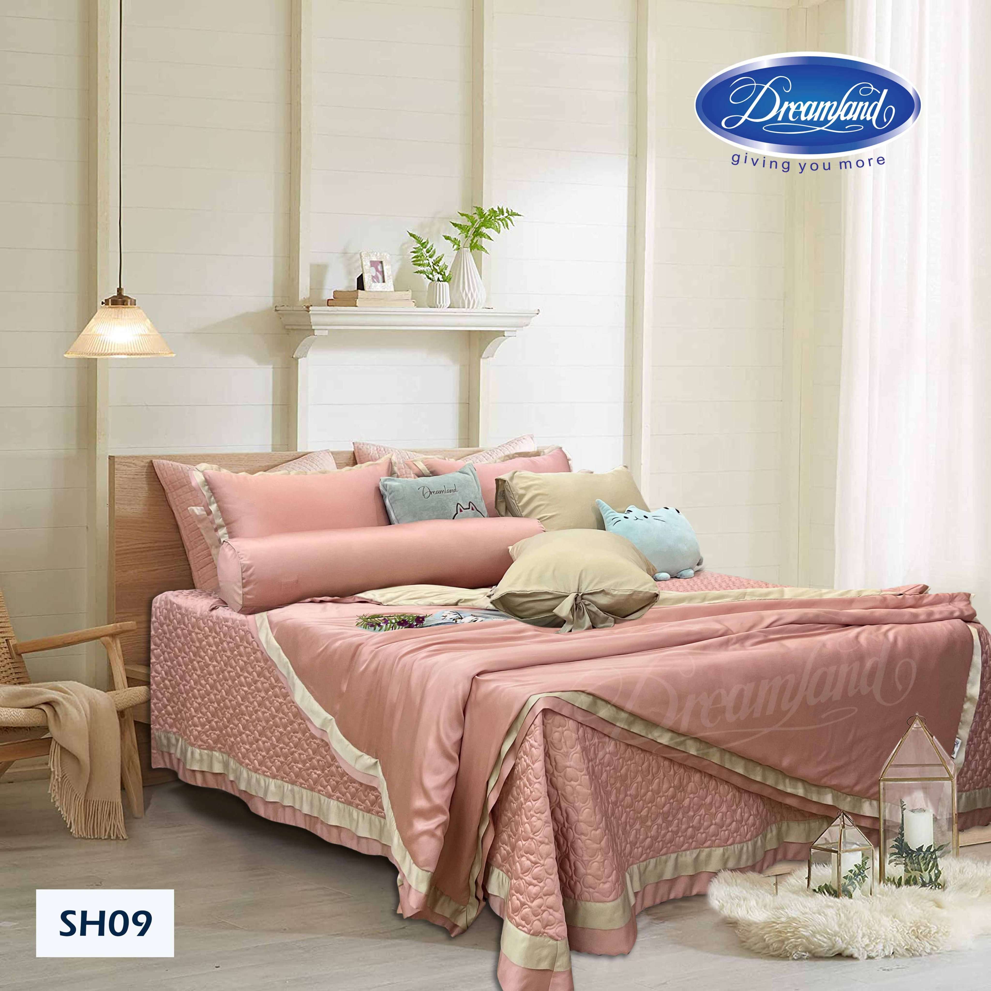 Bộ Chăn Ga Gối Tencel Hoàng Gia SH09