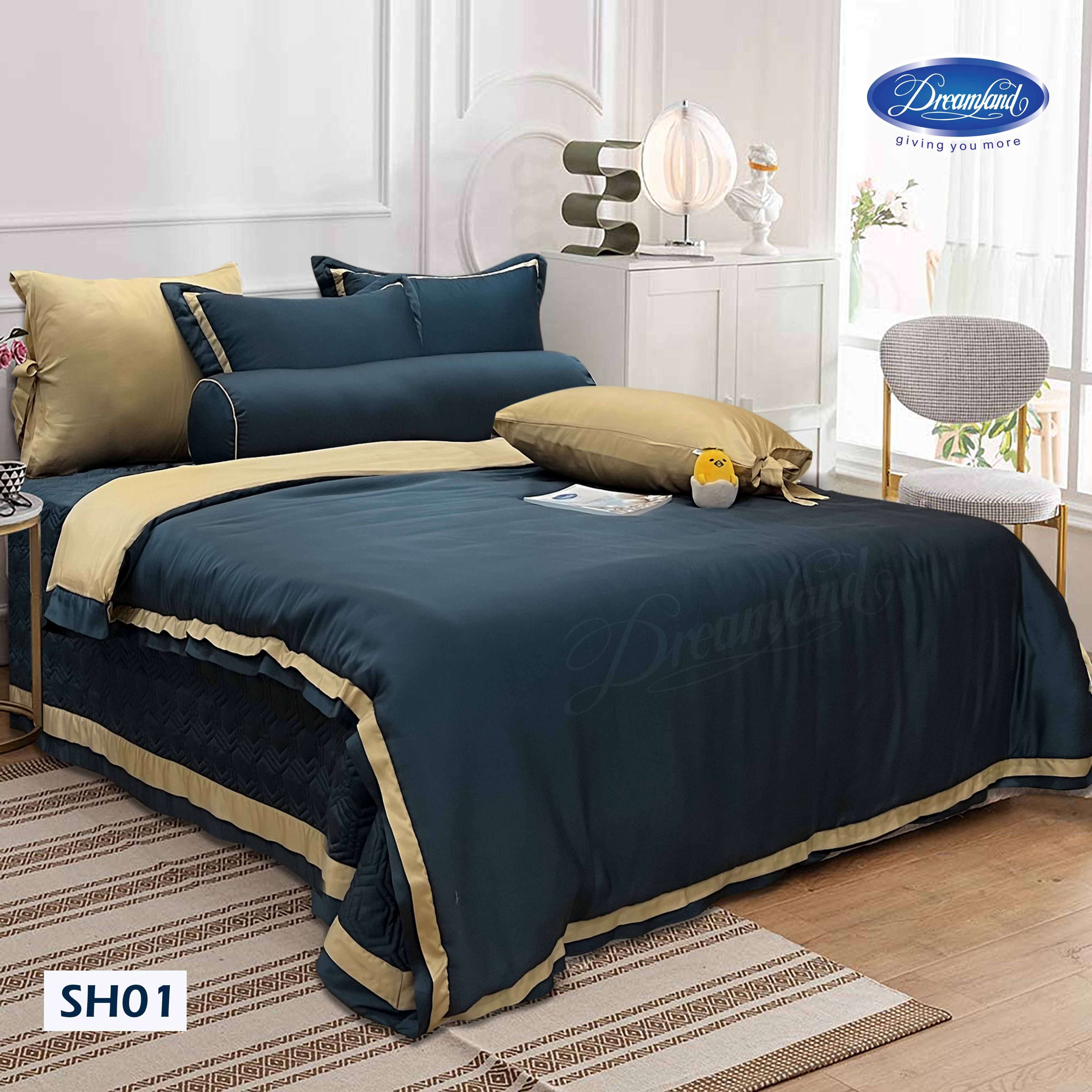 Bộ Chăn Ga Gối Tencel Hoàng Gia SH01