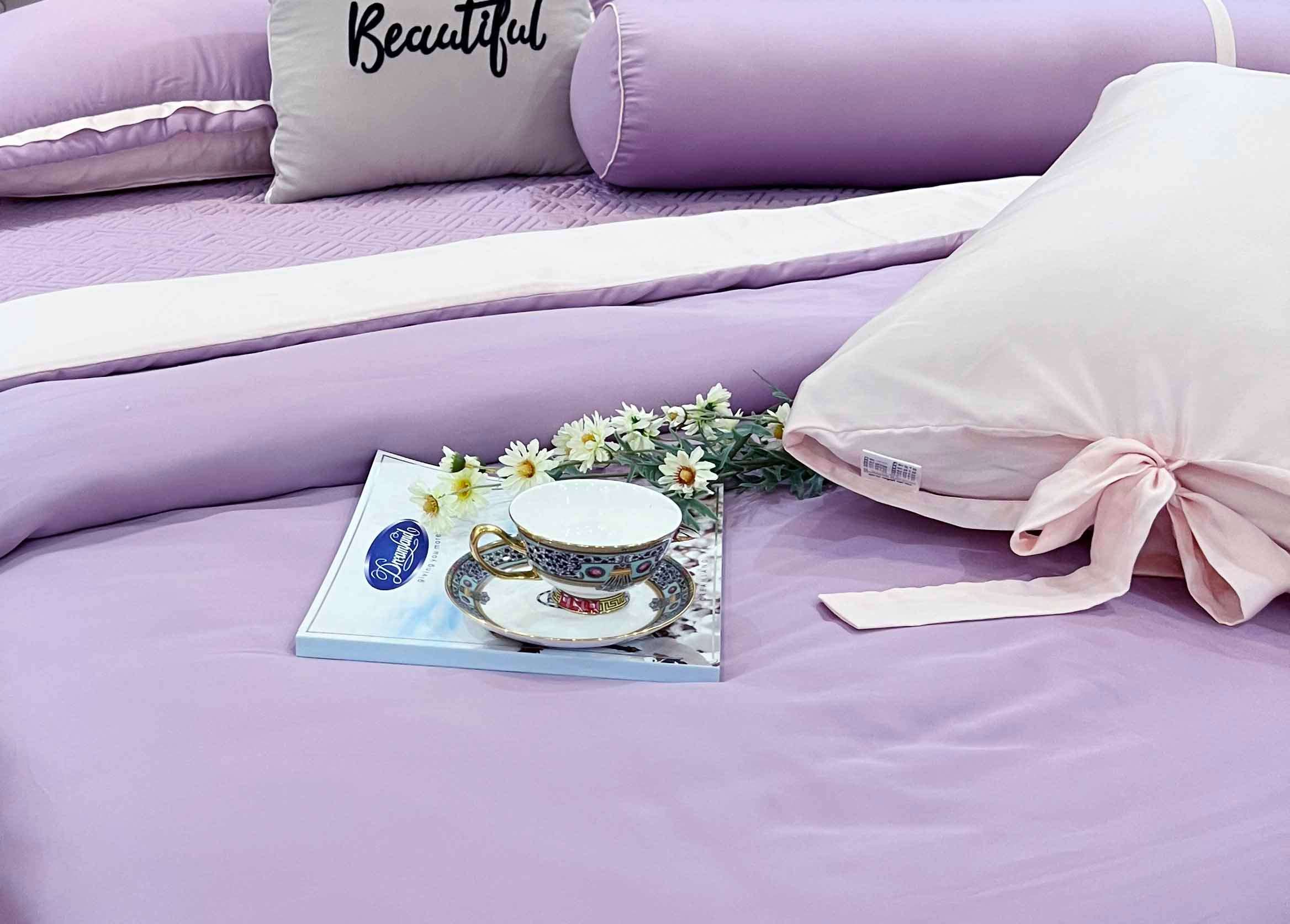 Bộ Chăn Ga Gối Tencel Hoàng Gia SH03