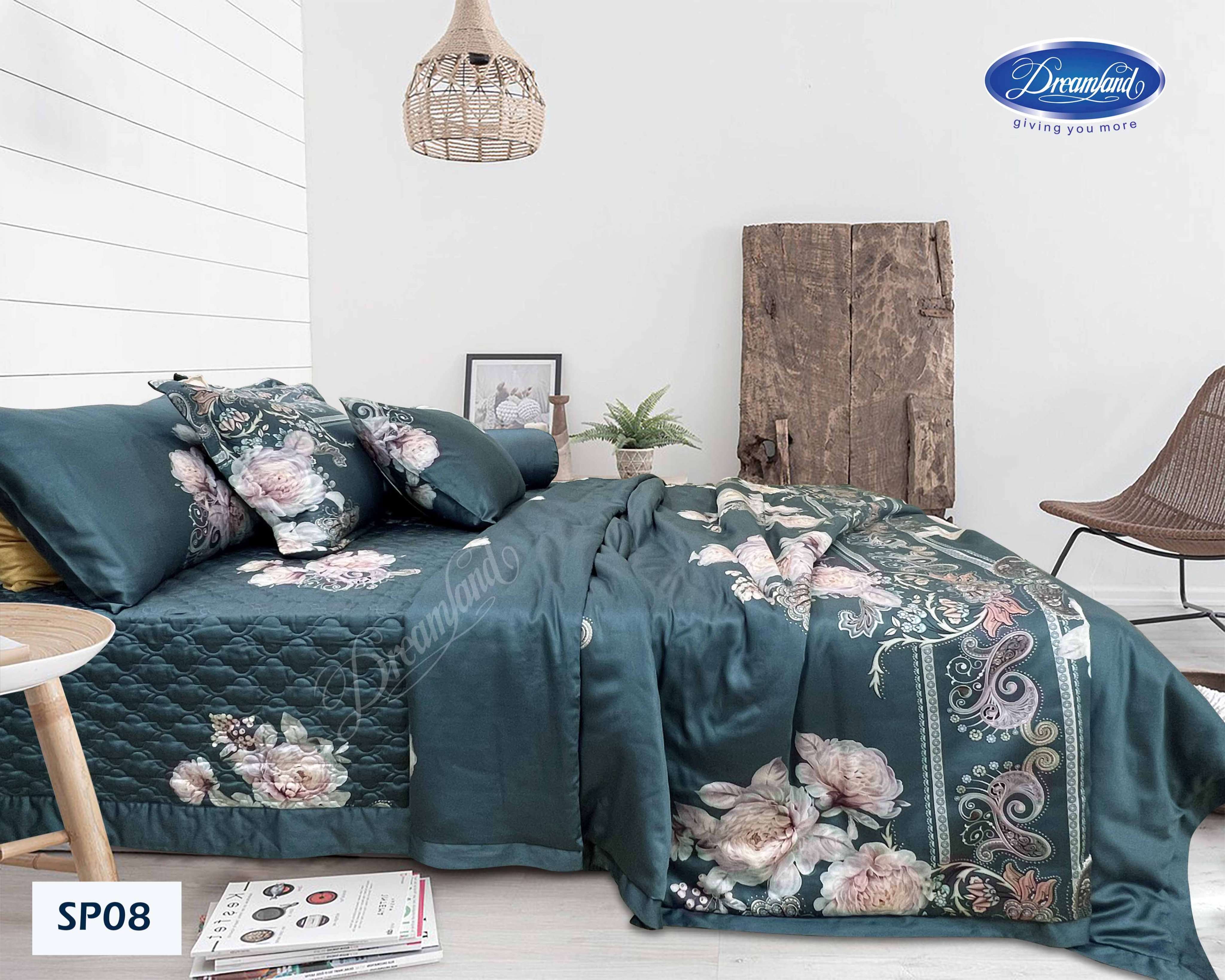 Bộ Chăn Ga Gối Tencel Hoàng Gia SP08