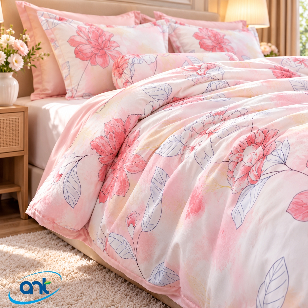 Bộ Chăn Ga Gối Tencel Bambo OB15