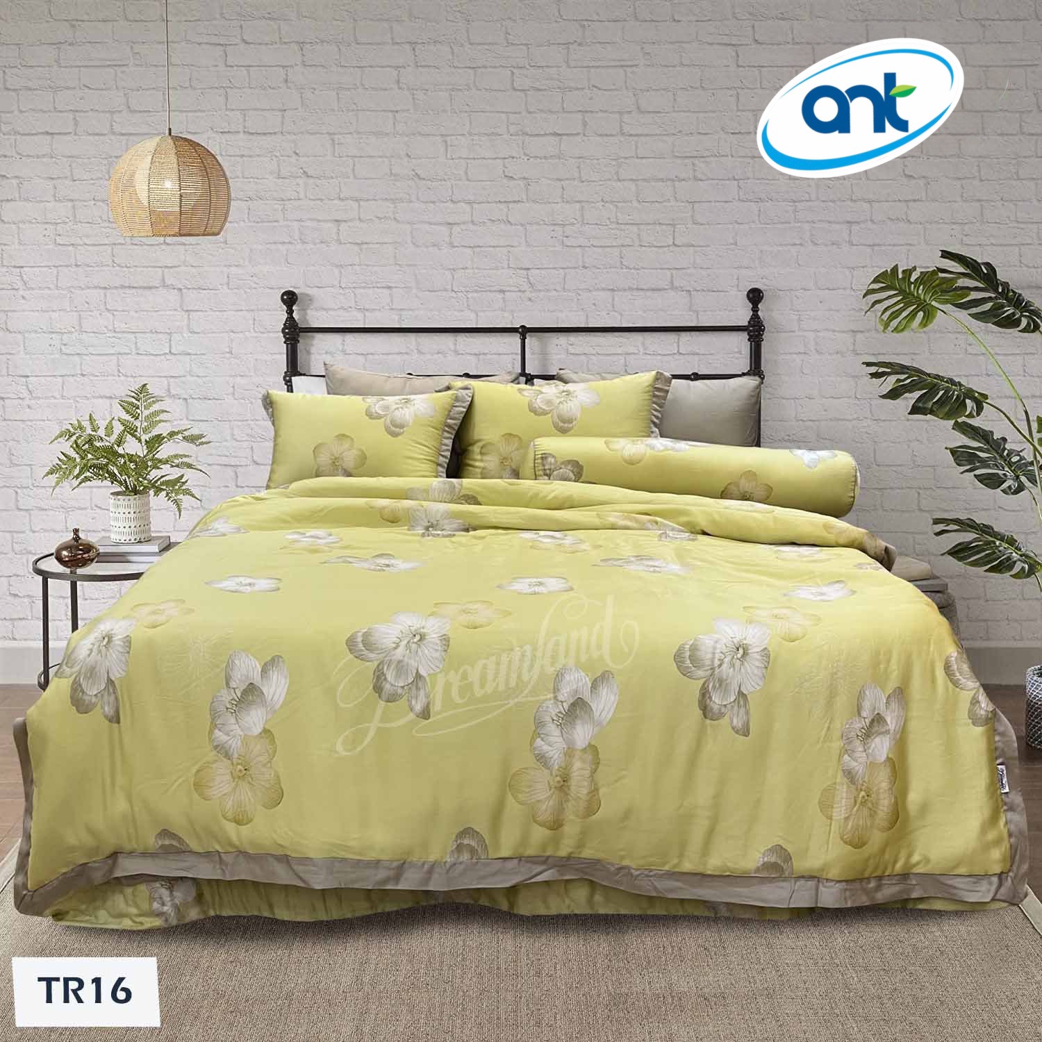 Bộ Chăn Ga Gối Tencel Hoàng Gia H16