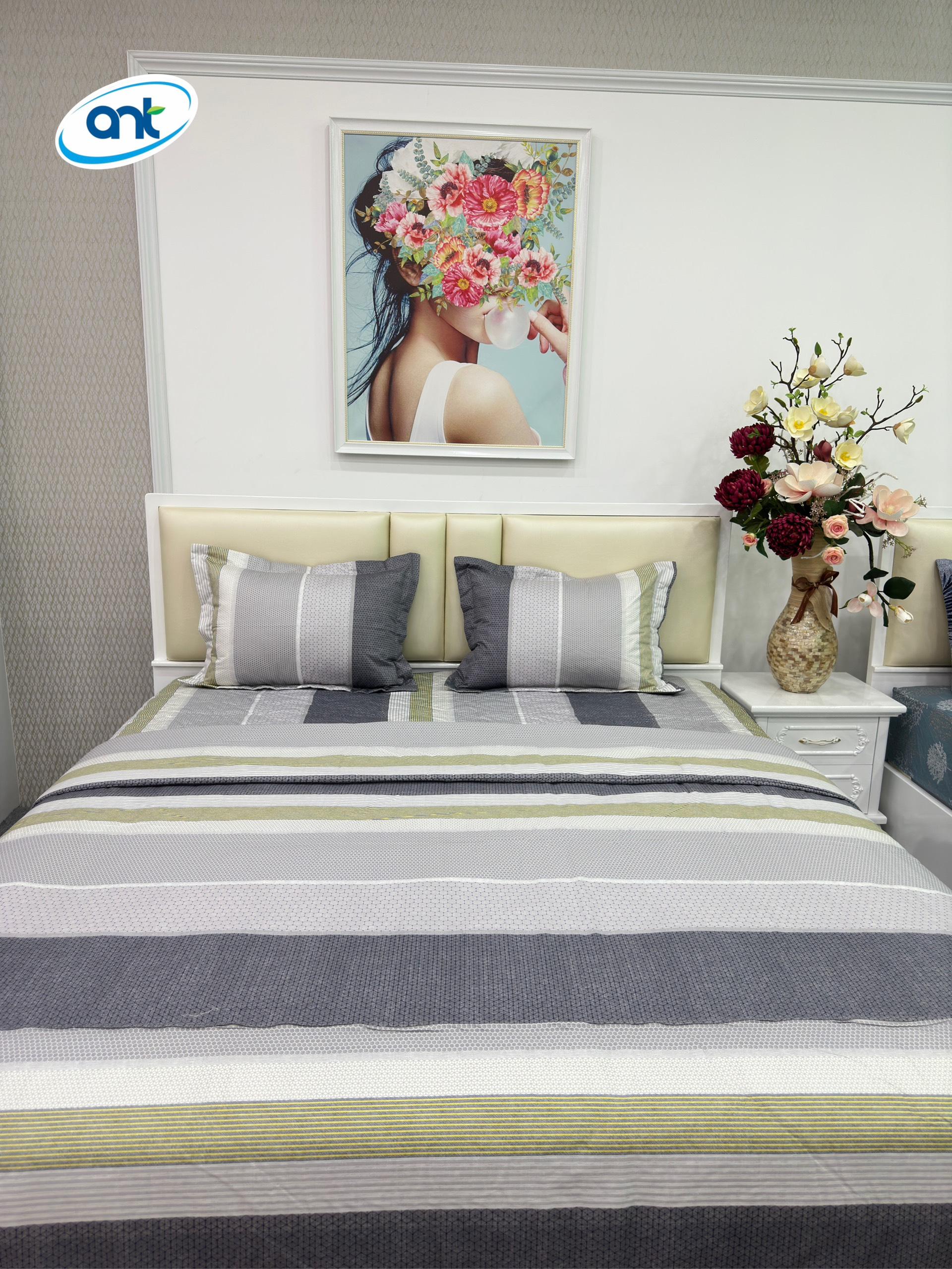 Bộ Chăn Ga Gối Modal Cotton MC12