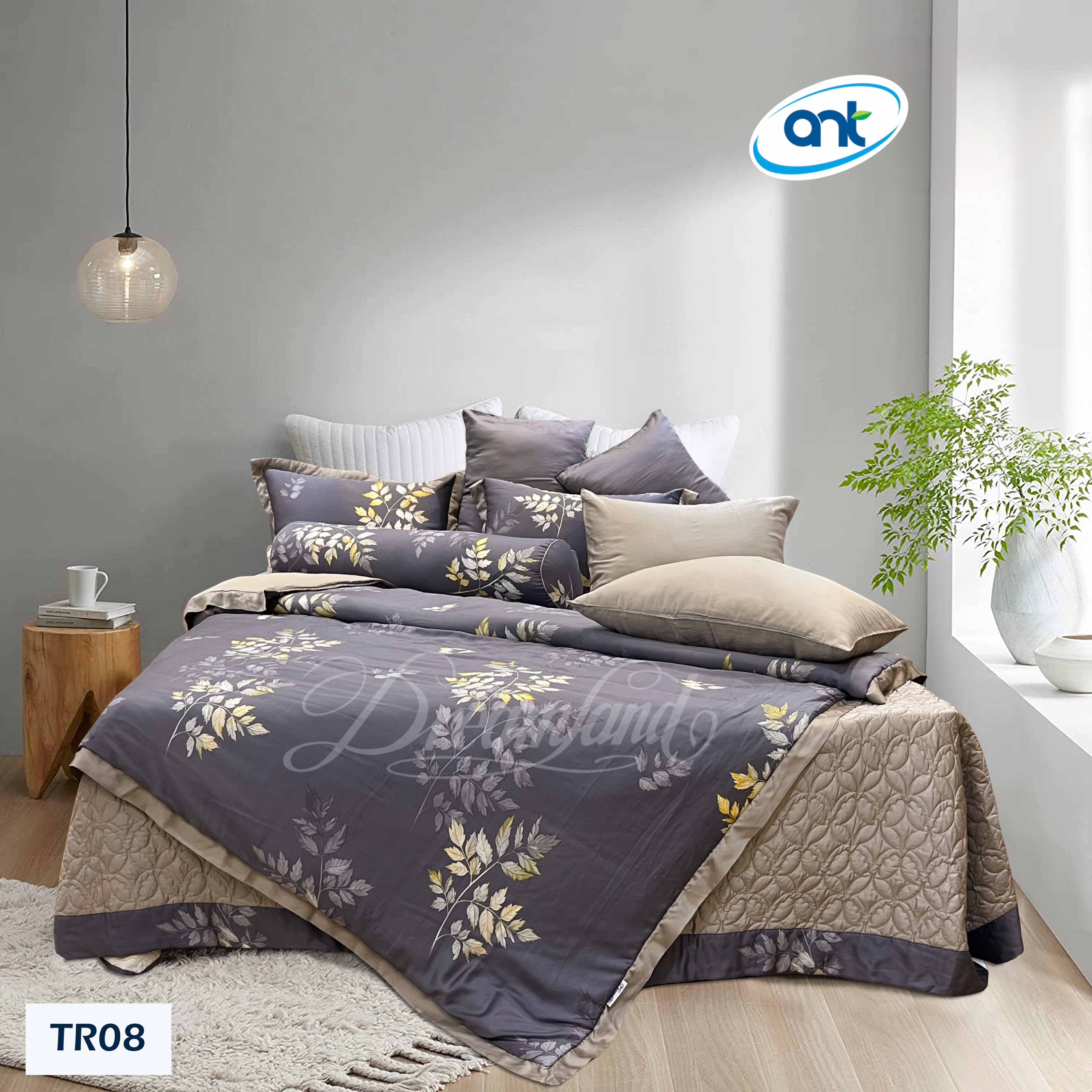 Bộ Chăn Ga Gối Tencel Hoàng Gia H03