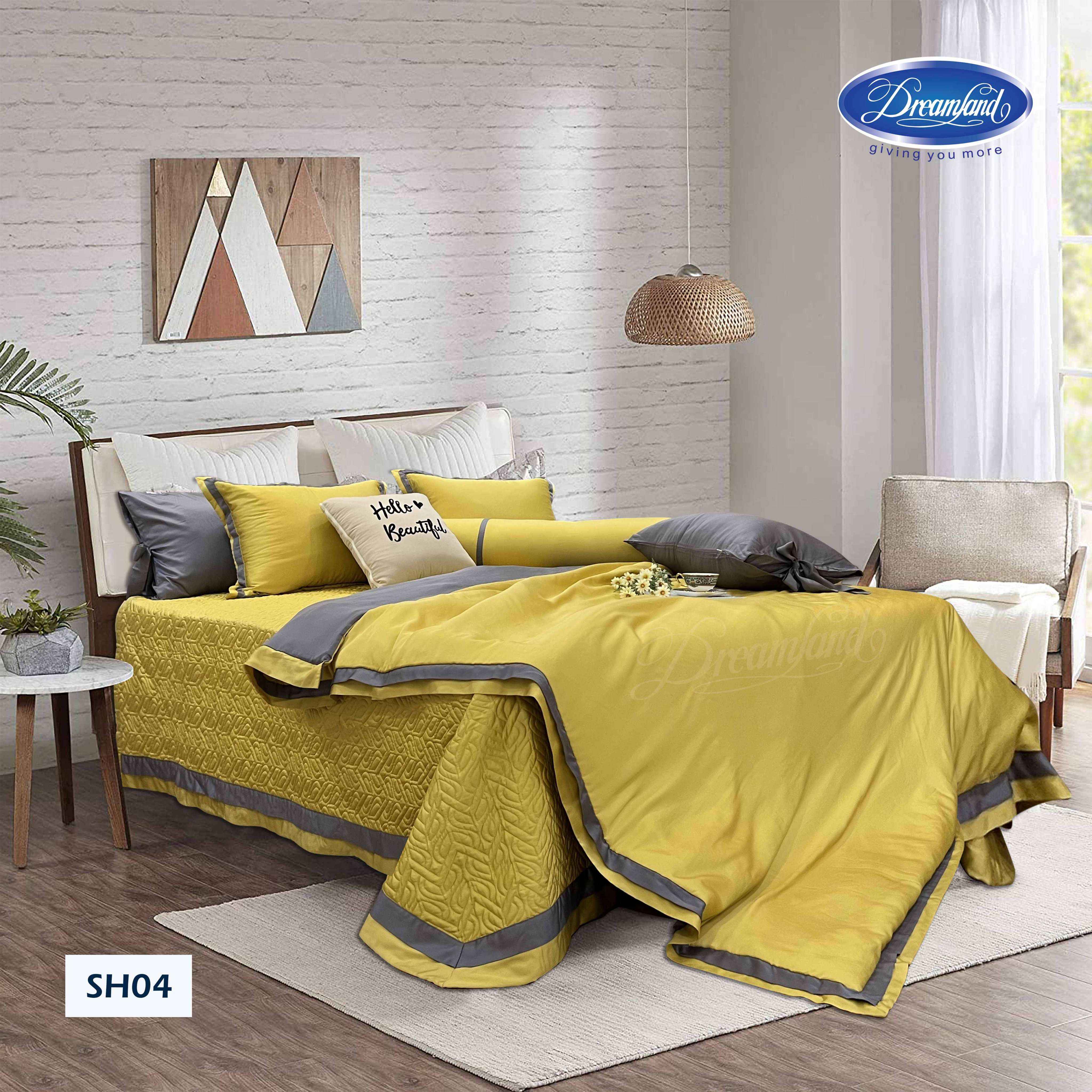 Bộ Chăn Ga Gối Tencel Hoàng Gia SH04