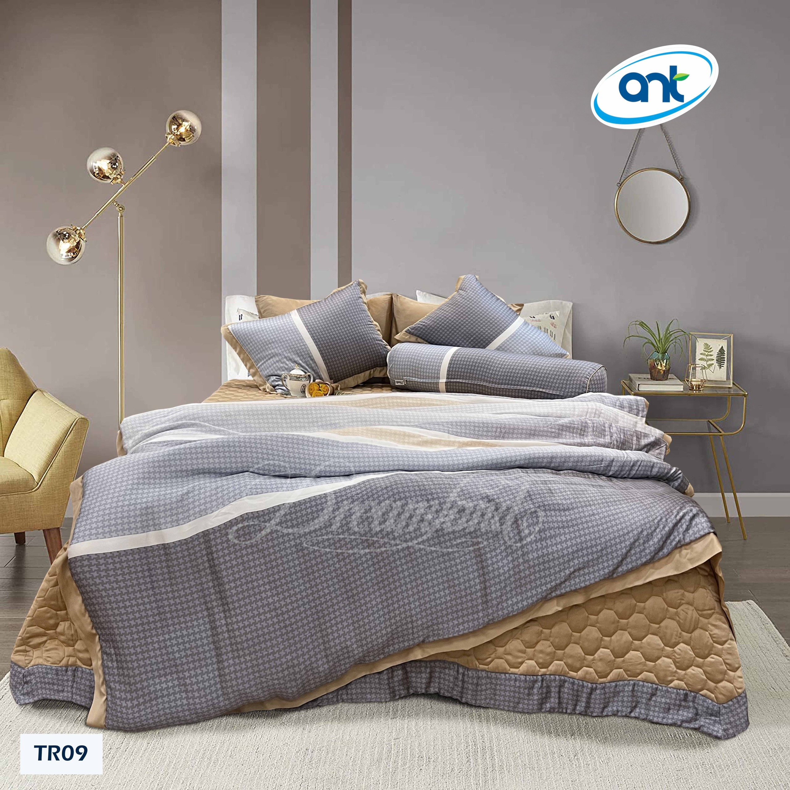 Bộ Chăn Ga Gối Tencel Hoàng Gia H06