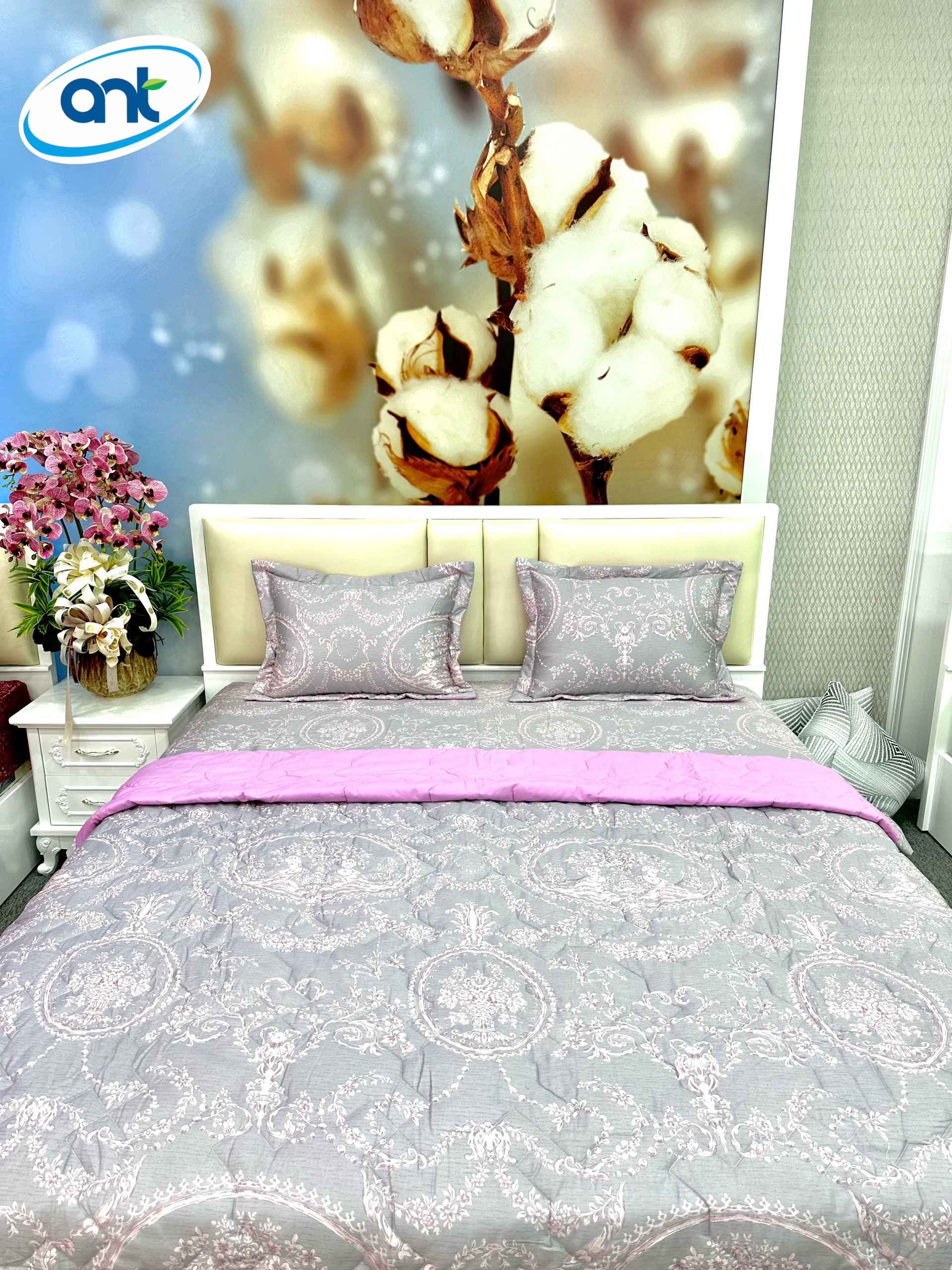 Bộ Chăn Ga Gối Cotton Bamboo KM3