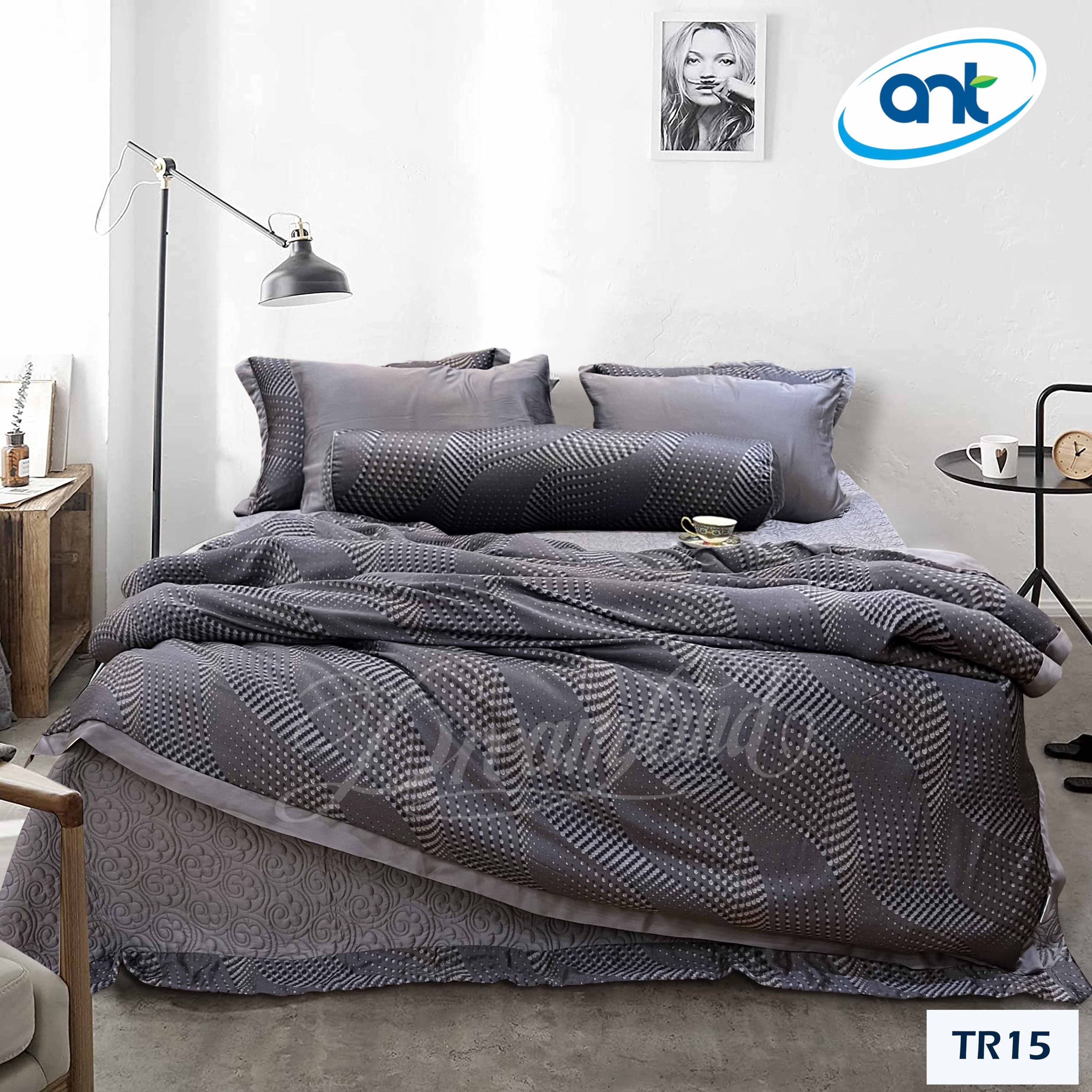 Bộ Chăn Ga Gối Tencel Hoàng Gia H15