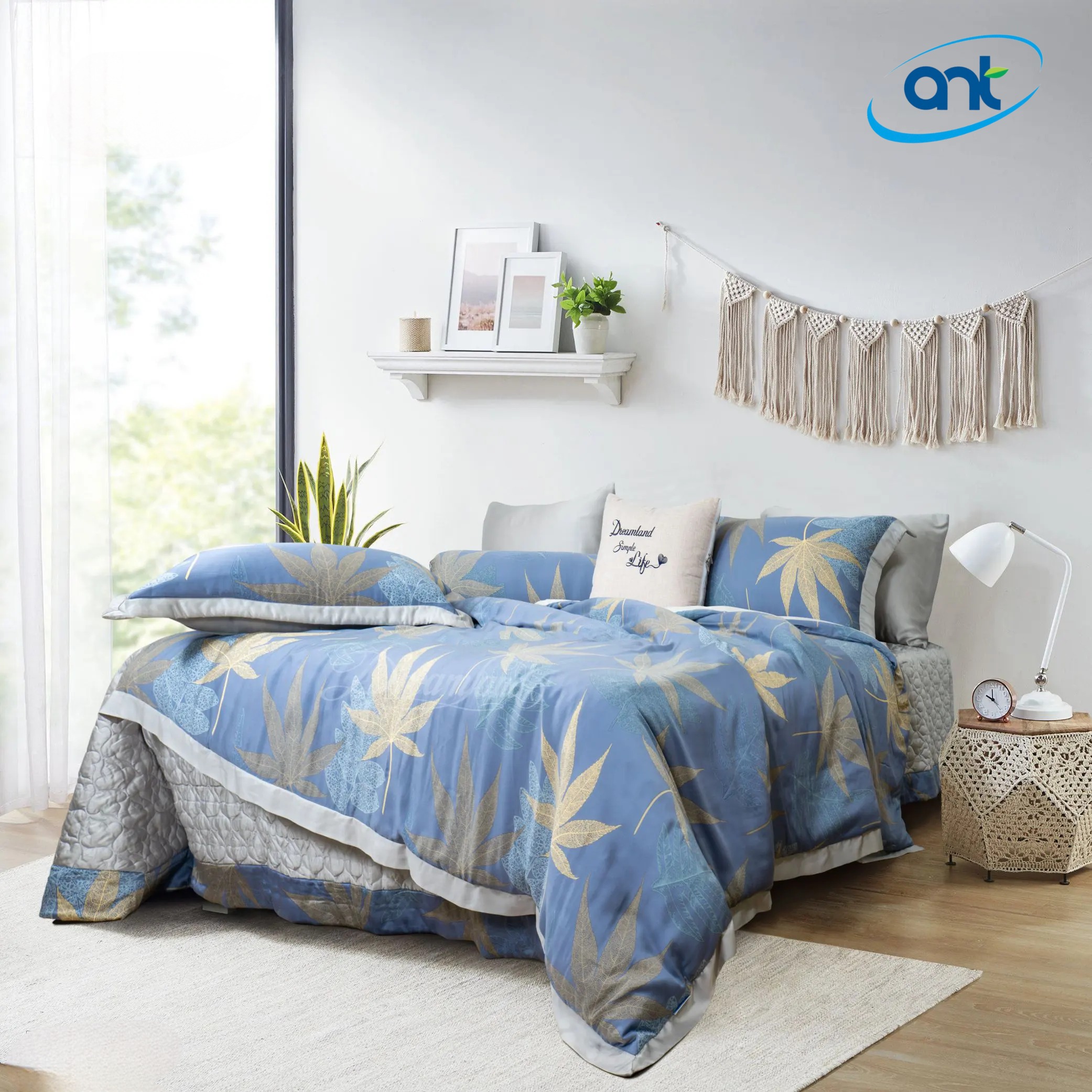 Bộ Chăn Ga Gối Ogarnic Tơ Tằm R26