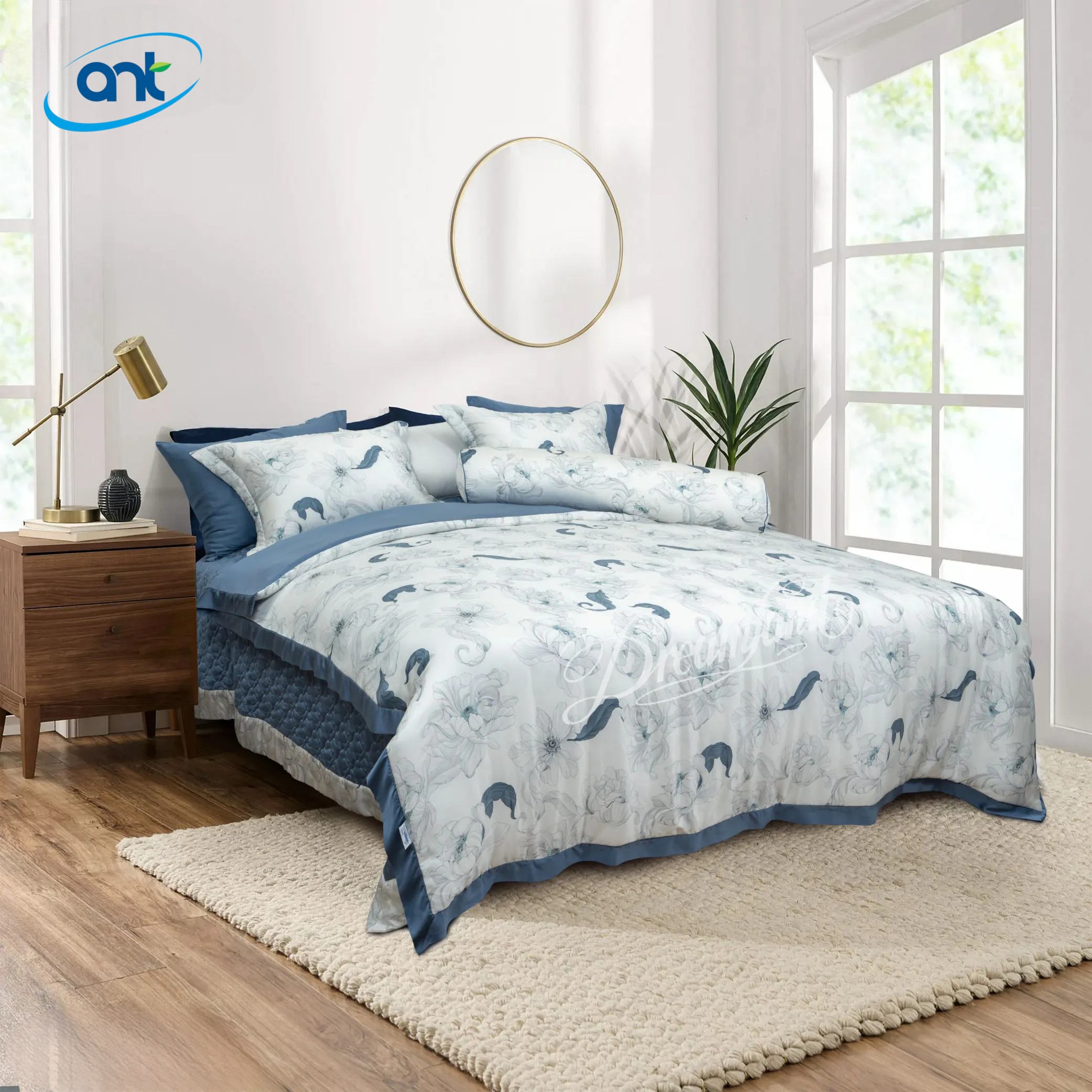 Bộ Chăn Ga Gối Ogarnic Tơ Tằm R25