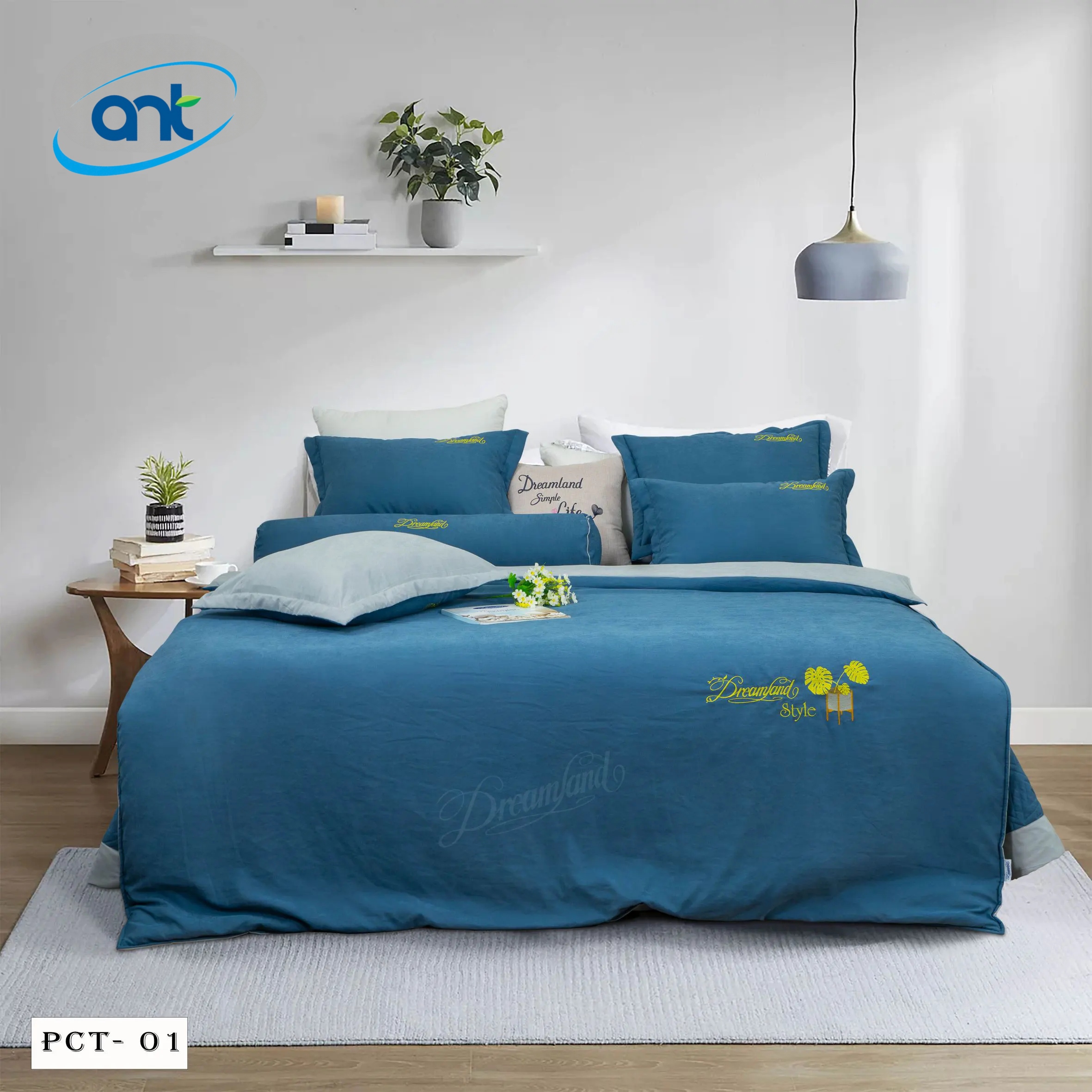 Bộ Chăn Ga Gối Cotton Flannel PCT01