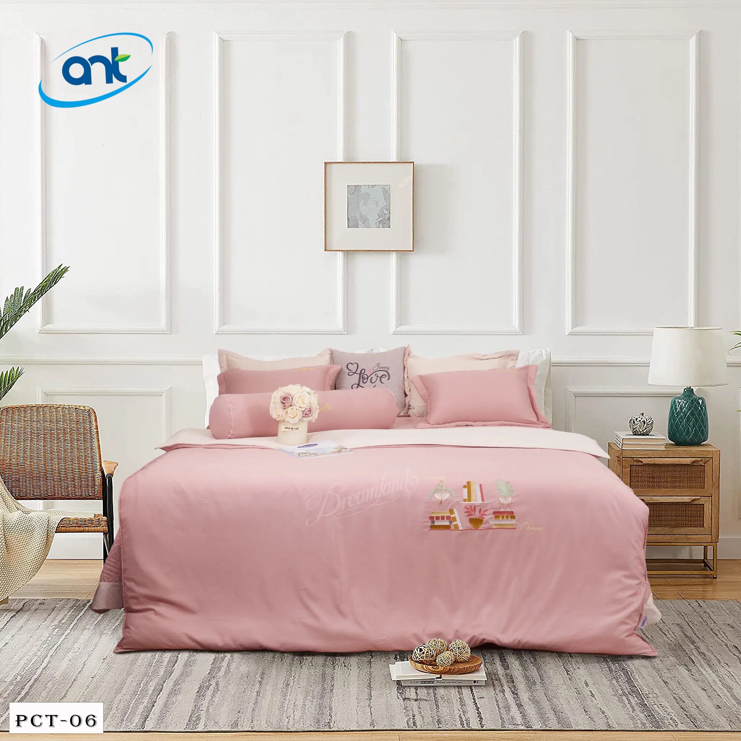 Bộ Chăn Ga Gối Cotton Flannel PCT06