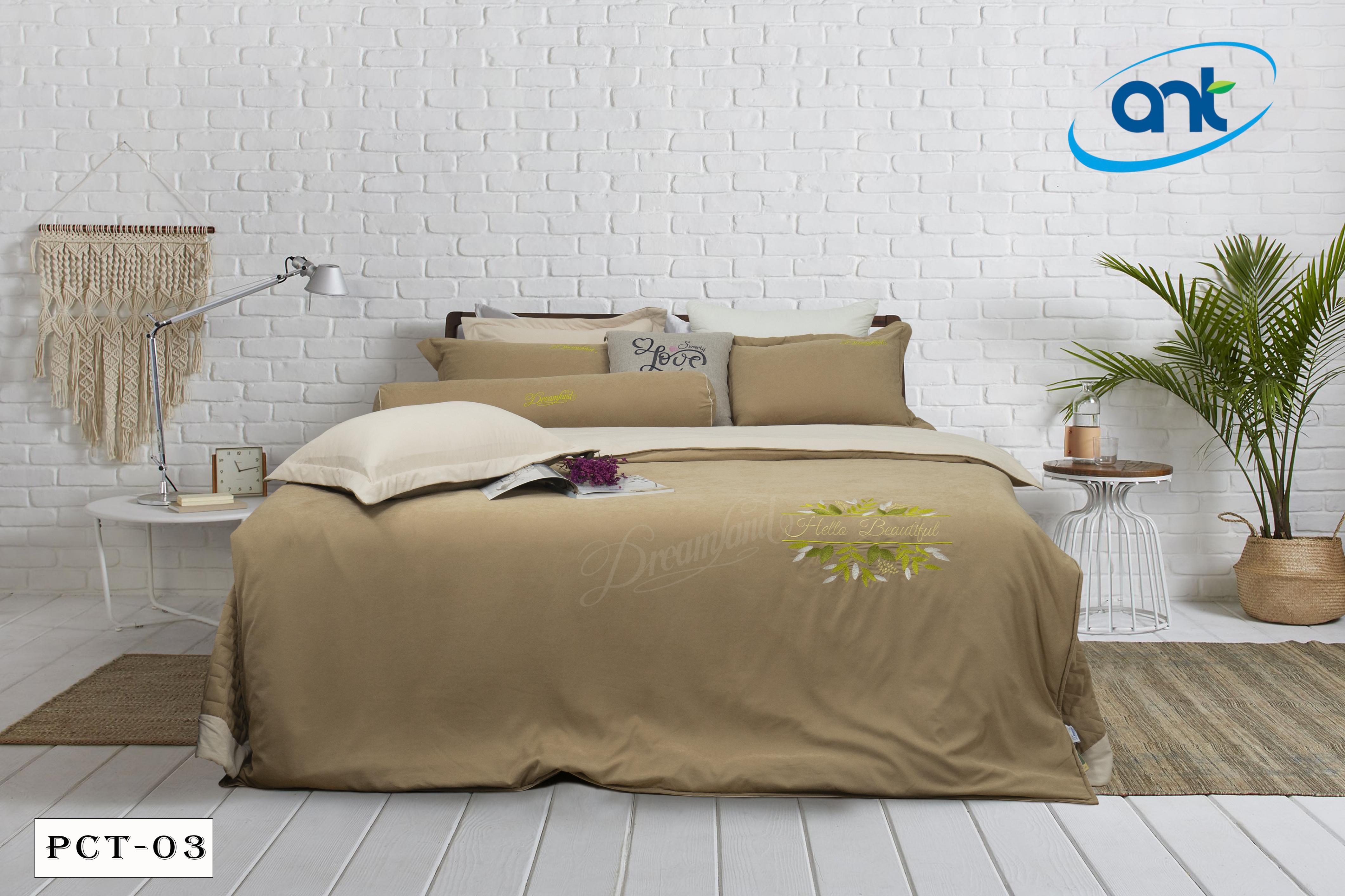 Bộ Chăn Ga Gối Cotton Flannel PCT03