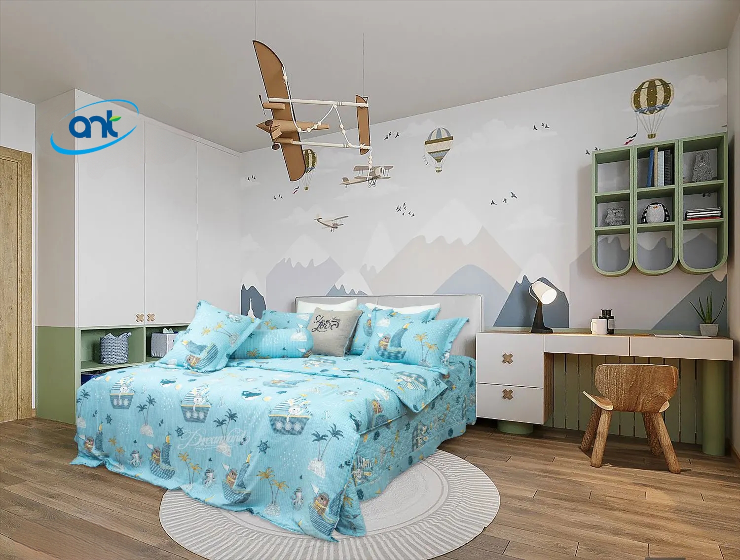 Bộ Chăn Ga Gối Tencel Bambo TB11