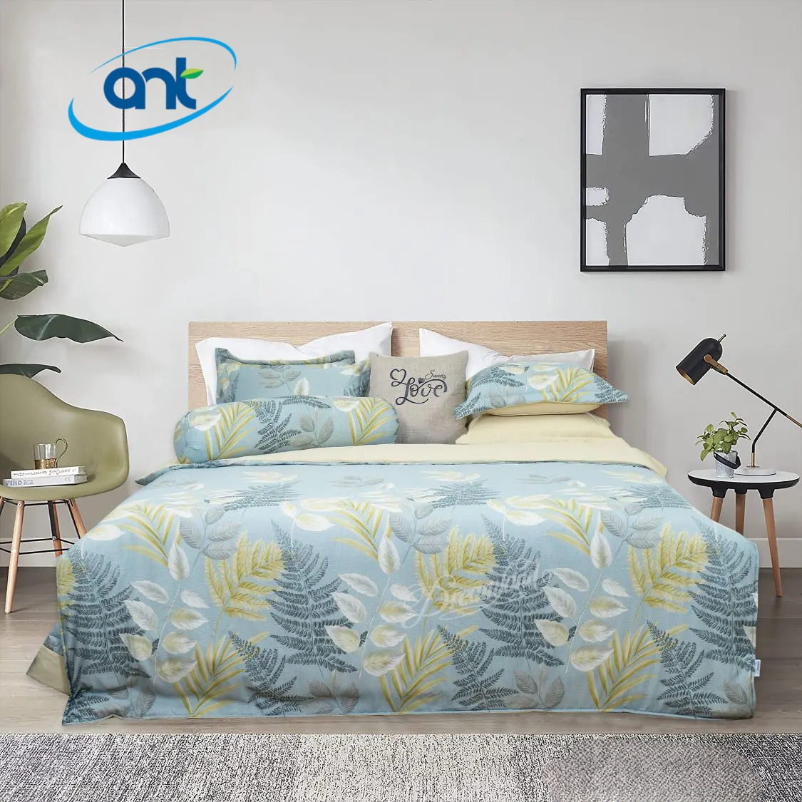 Bộ Chăn Ga Gối Tencel Bambo TB15