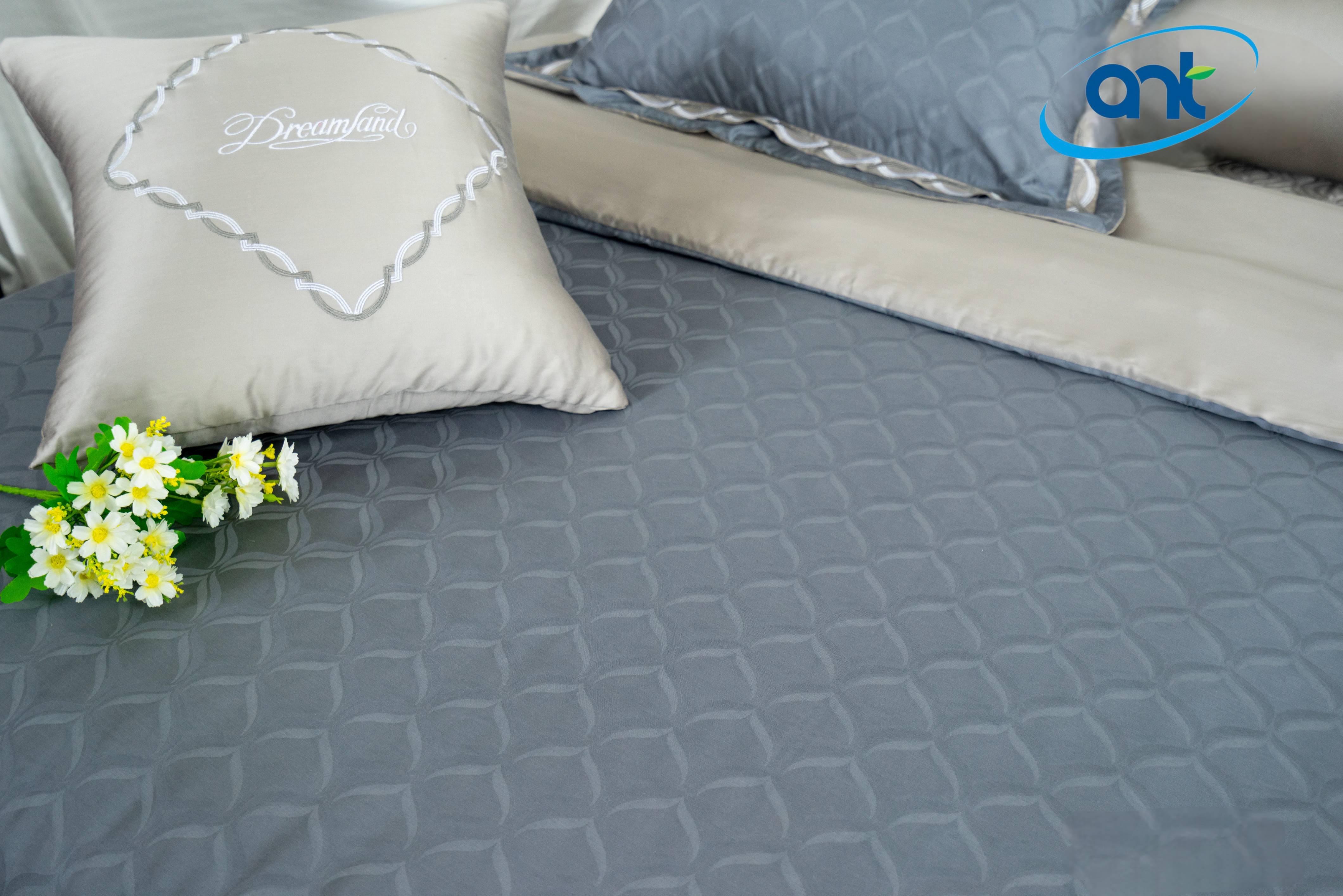 Bộ Chăn Ga Gối Tơ Tằm Cao Cấp HJ03