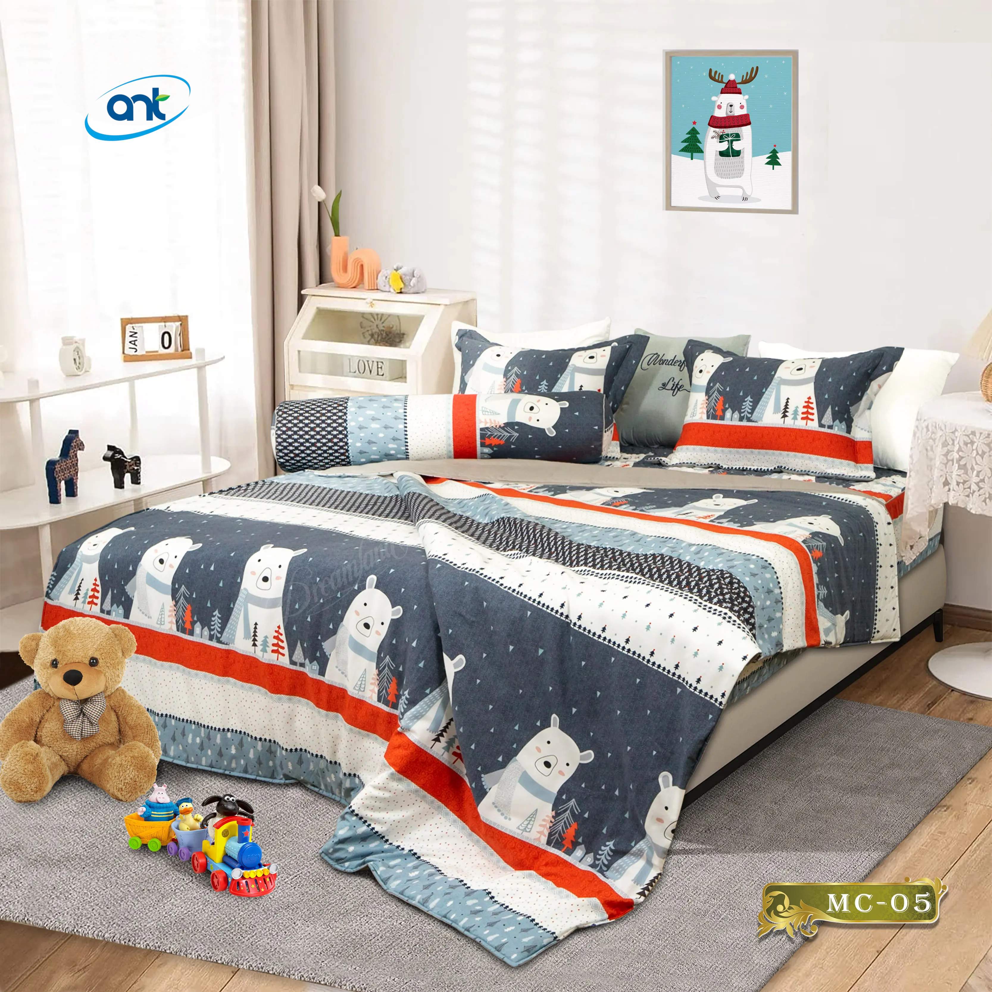 Bộ Chăn Ga Gối Modal Cotton MCA5