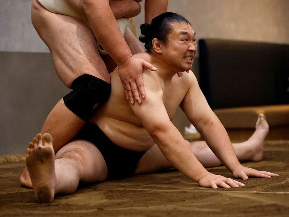 Trải nghiệm Sumo biểu diễn chọc cười du khách ở Nhật 9