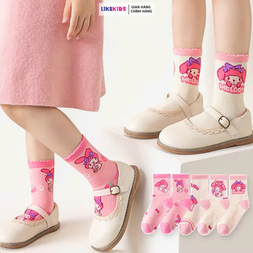 Set VỚ cho bé gái hoạ tiết MELODY - LikeKids