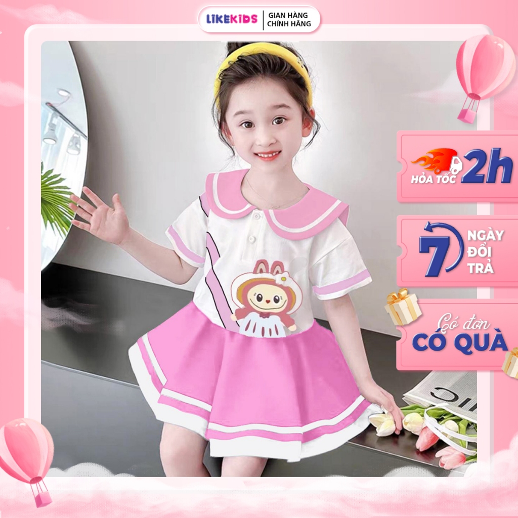 SET CHÂN VÁY bé gái hoạ tiết cute MH22L88