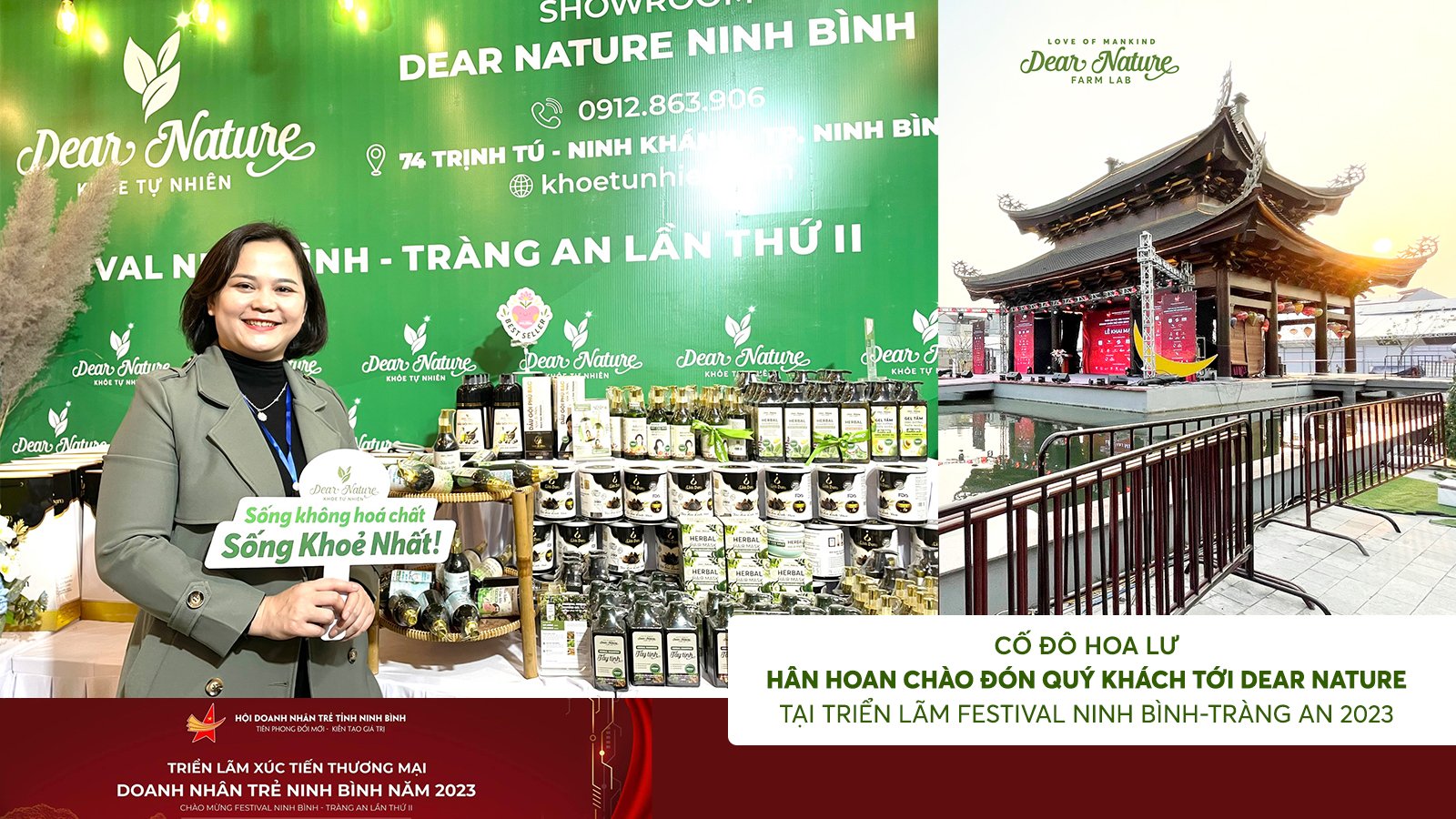CỐ ĐÔ HOA LƯ: HÂN HOAN CHÀO ĐÓN QUÝ KHÁCH TỚI DEAR NATURE TẠI TRIỂN LÃM FESTIVAL NINH BÌNH-TRÀNG AN 2023