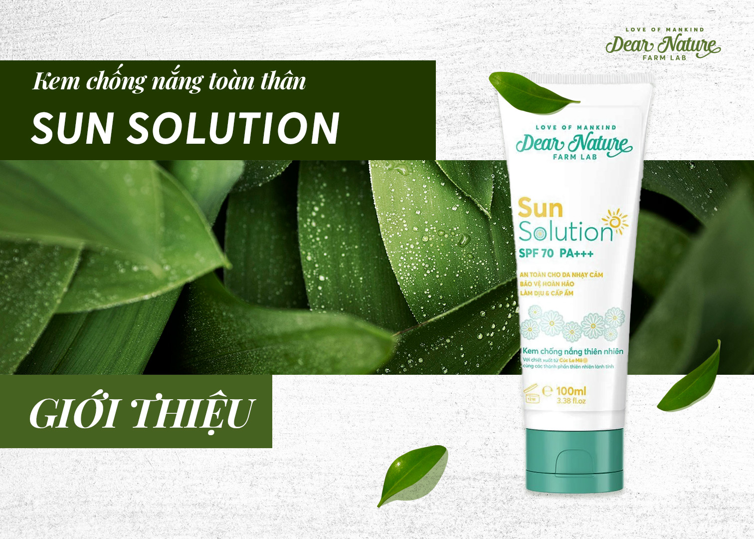 [GIỚI THIỆU] KEM CHỐNG NẮNG TOÀN THÂN CÚC LA MÃ SUN SOLUTION