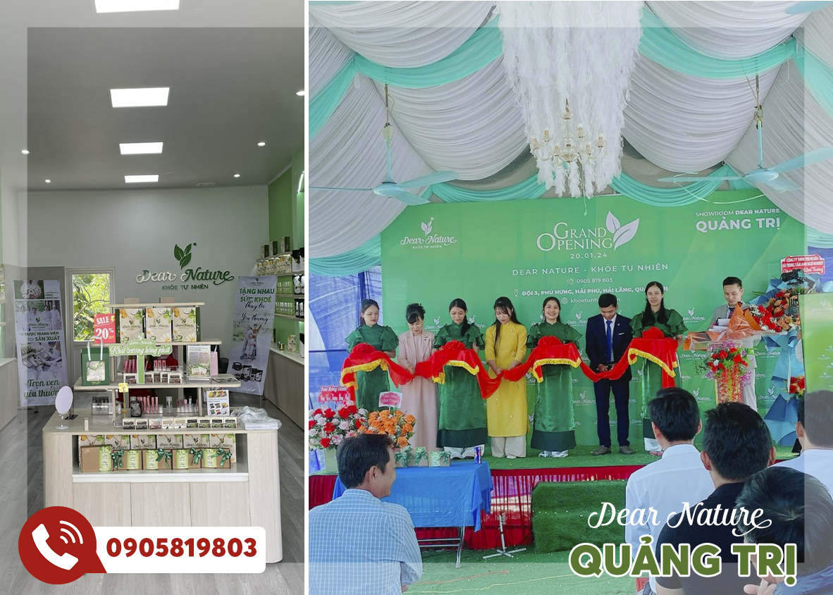 <b>Showroom Dear Nature Miền Trung</b><p> Phú Hưng - Quảng Trị