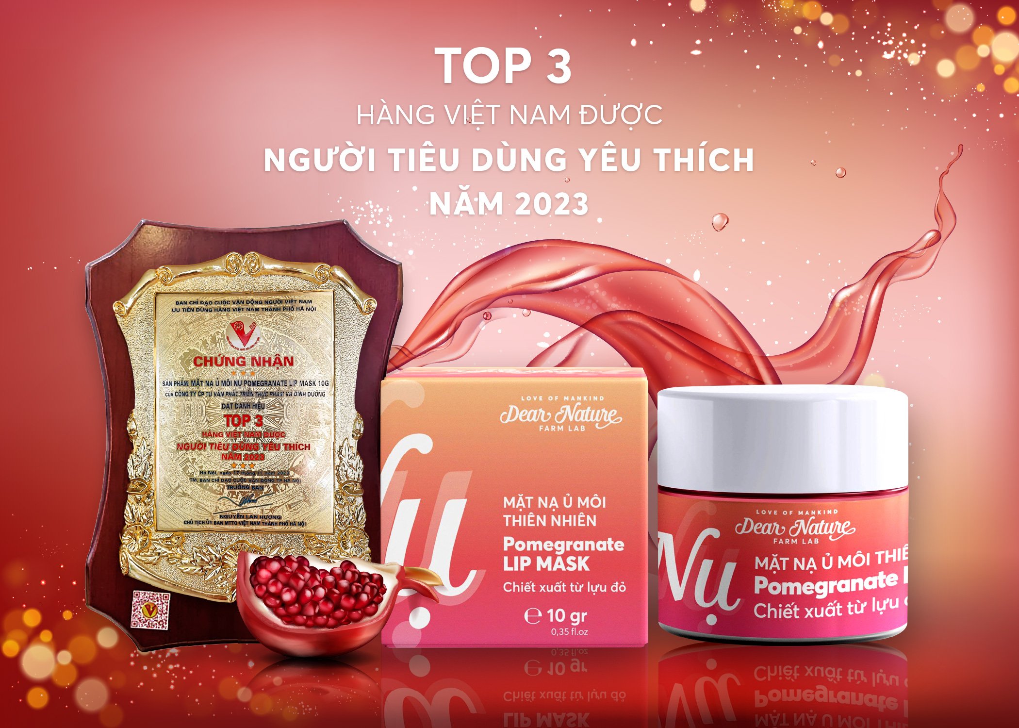 MẶT NẠ Ủ MÔI NỤ - TOP 3 HÀNG VIỆT NAM ĐƯỢC NGƯỜI TIÊU DÙNG YÊU THÍCH NĂM 2023