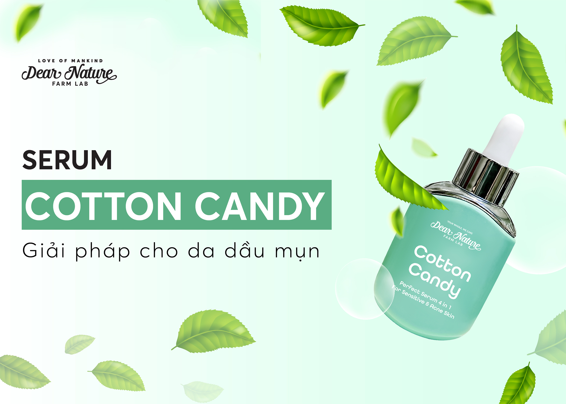 TIỄN BIỆT MỤN VỚI SERUM COTTON CANDY