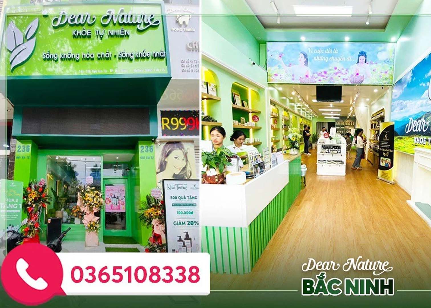 <b>Showroom Dear Nature Miền Bắc</b><p>236 Ngô Gia Tự - TP. Bắc Ninh</p>