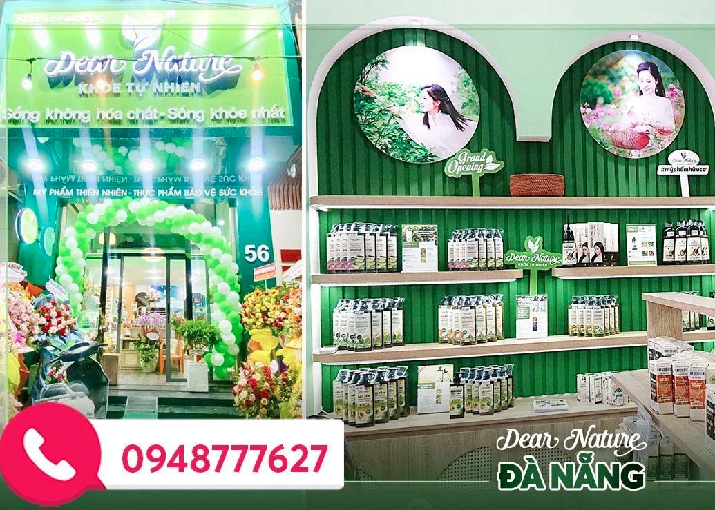 <b>Showroom Dear Nature Miền Trung</b><p>24 Phạm Hữu Kính - Ngũ Hành Sơn - Đà Nẵng</p>